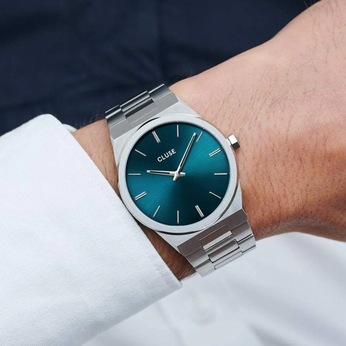 Cluse Petrol Blue Vigoureux Men's Watch - Image 4