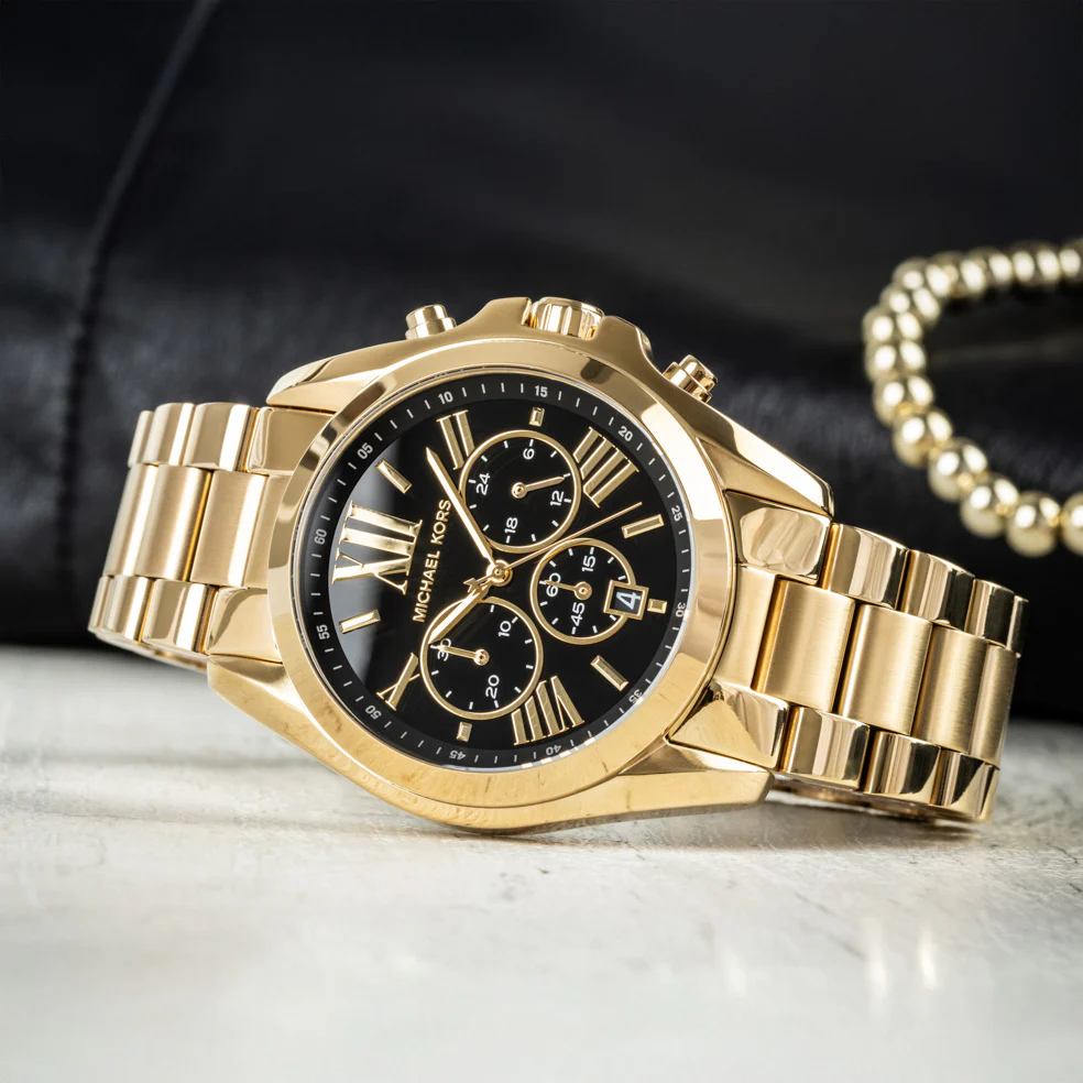 Michael Kors Bradshaw Unisex Gold Watch - Image 2