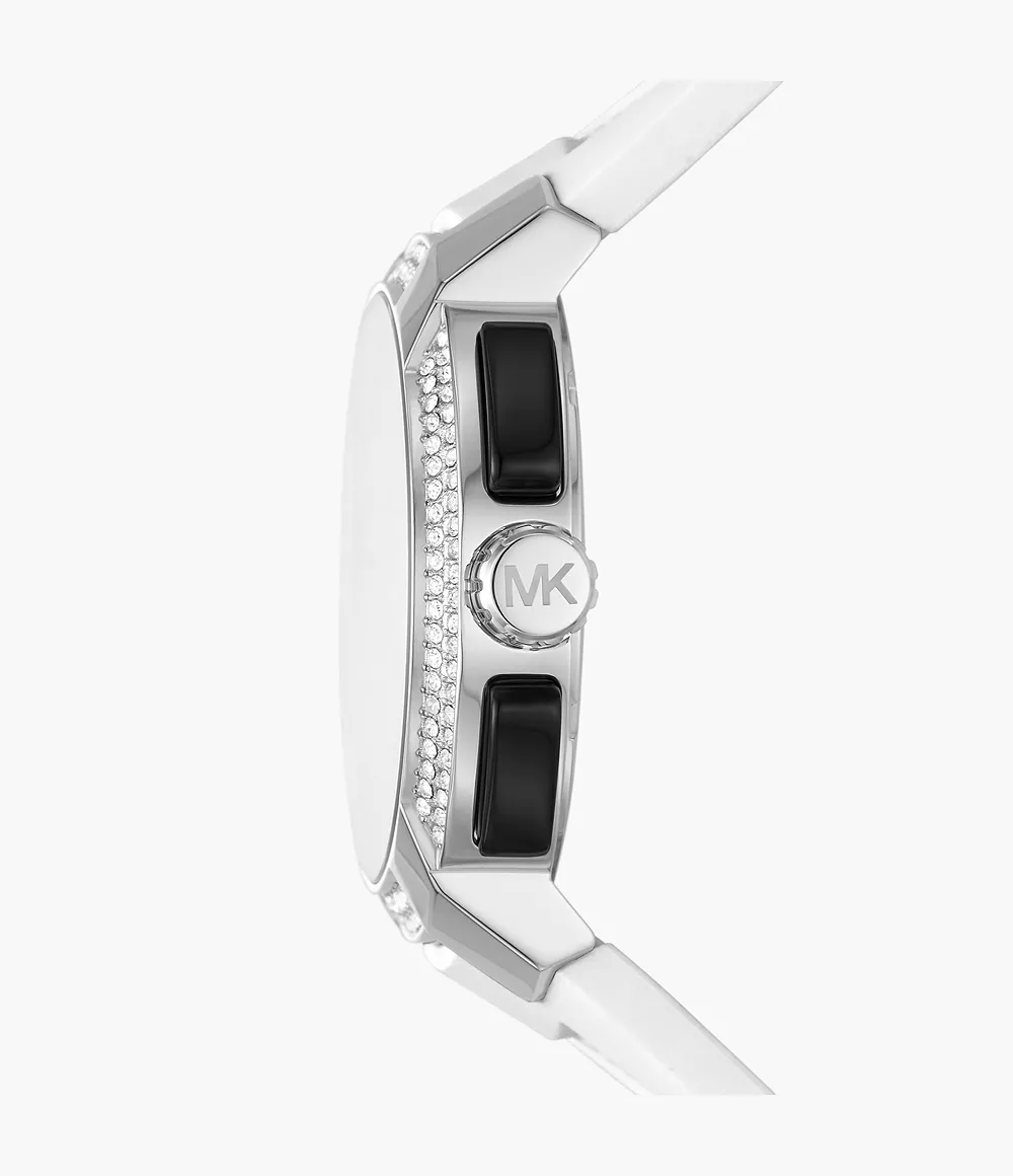 Michael Kors Ladies Watch Sidney Multifunction 42mm Black White - Image 3