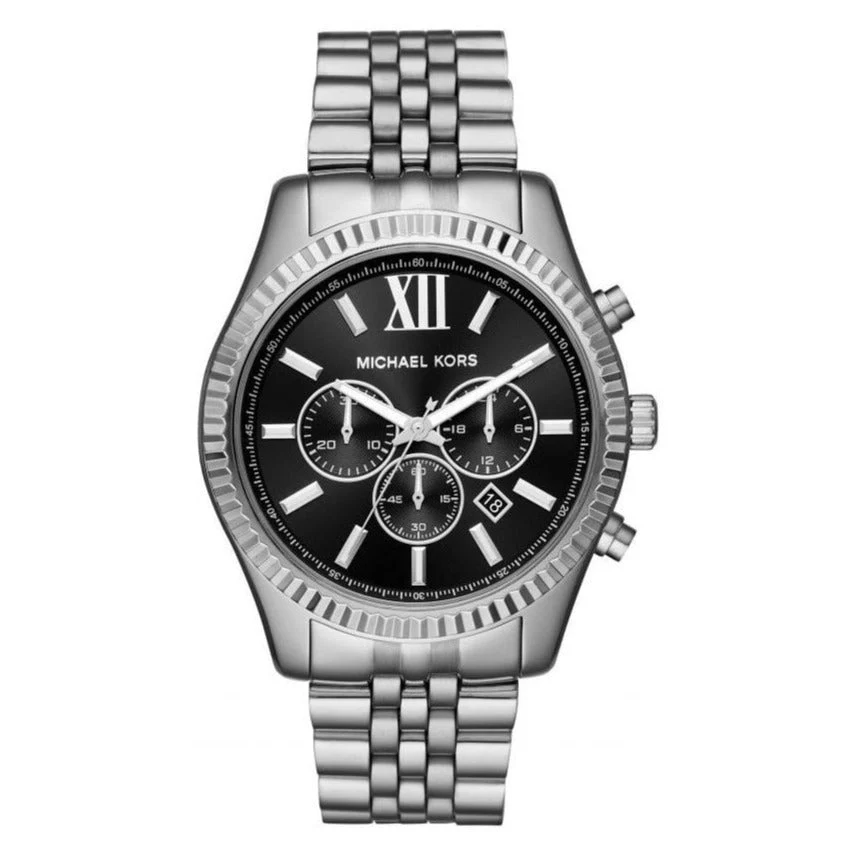 Michael Kors Watch Bradshaw Chronograph 43mm Black Silver