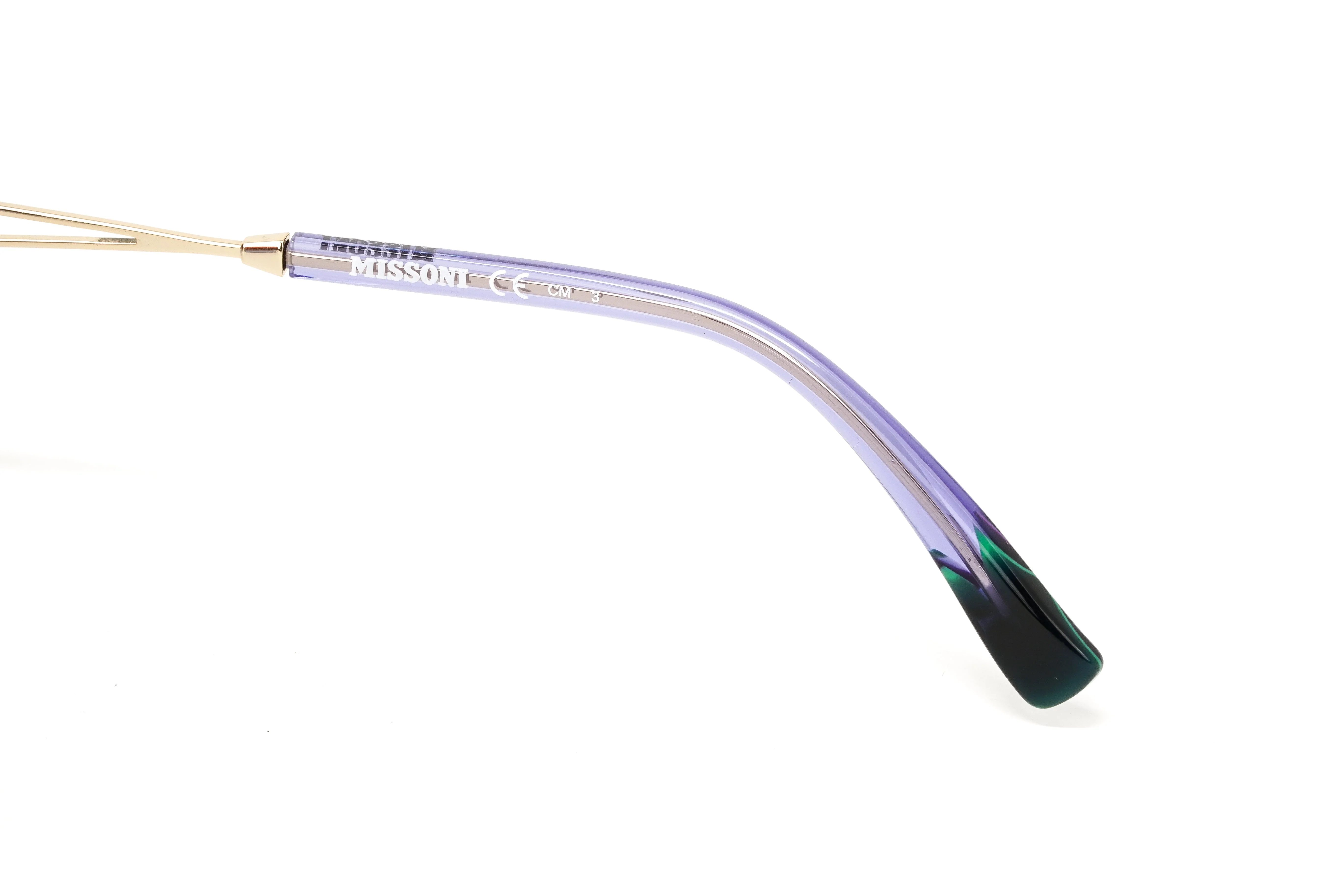 Missoni Women's Sunglasses Oversized Butterfly Gold/Violet - Image 3