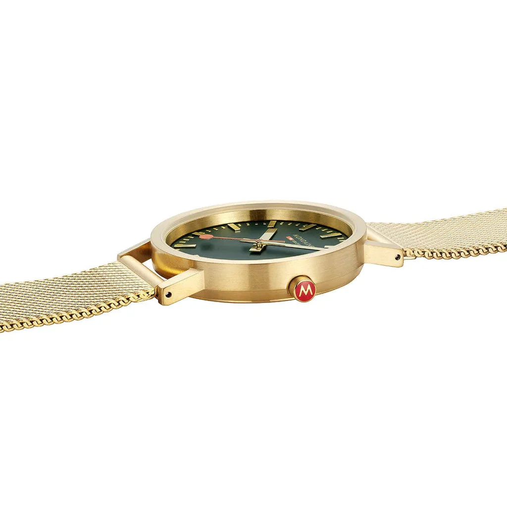 Mondaine Classic Unisex Gold Watch - Image 4