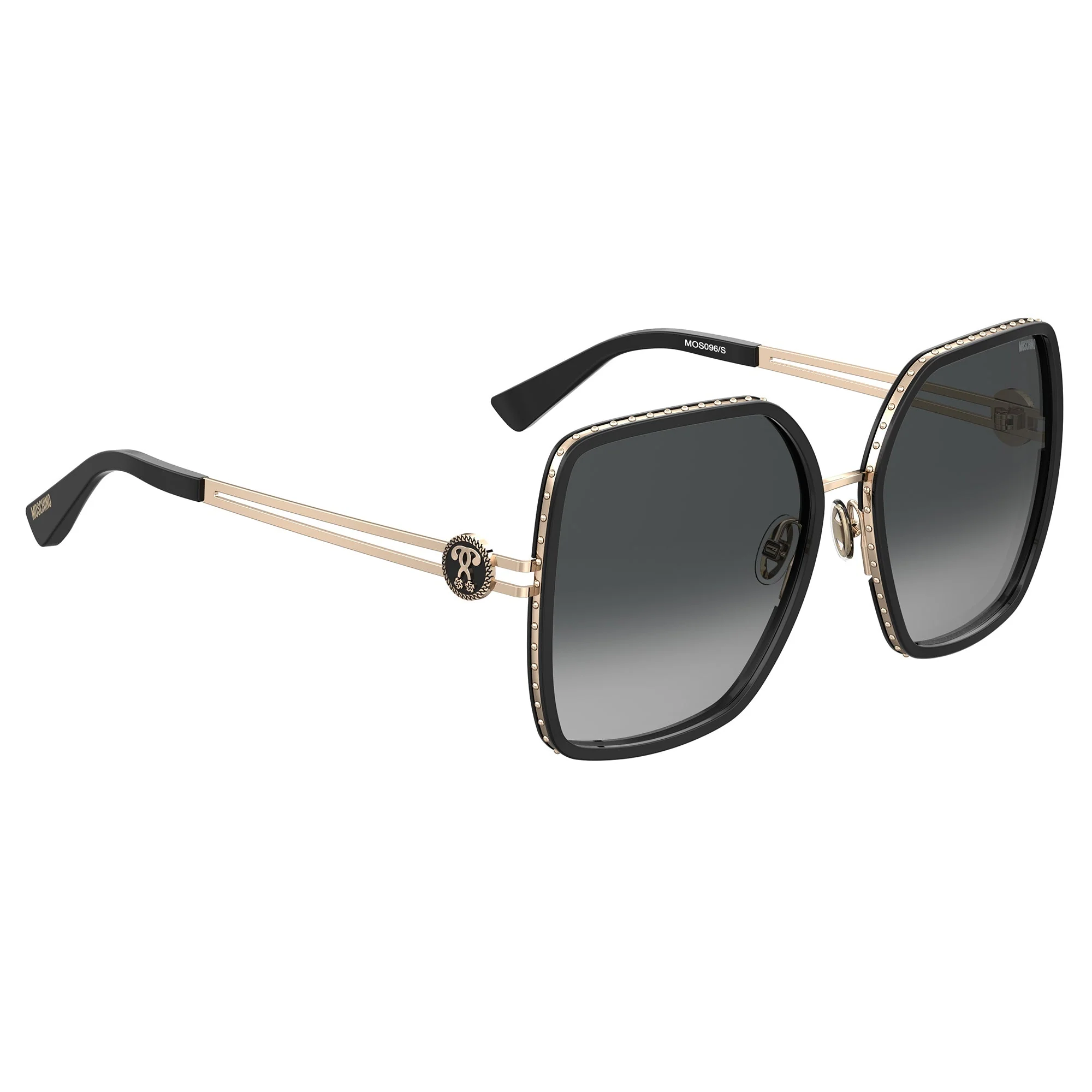 Moschino M0S096/S 807 589O (MOS14) Ladies Black Sunglasses - Image 3