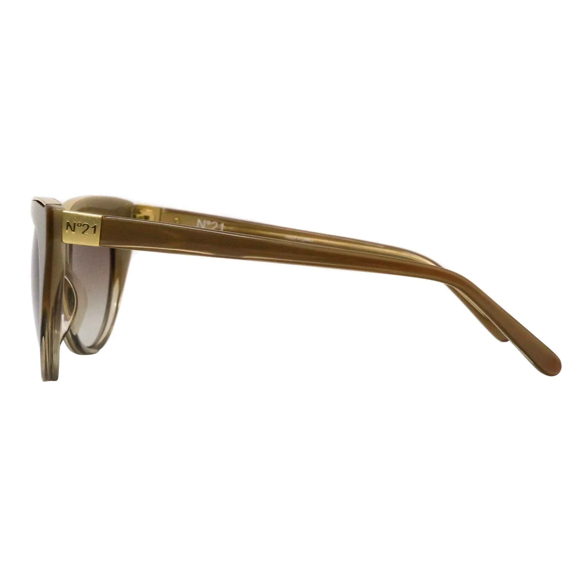 NO 21 Women's Sunglasses Cat Eye Gold - Image 2
