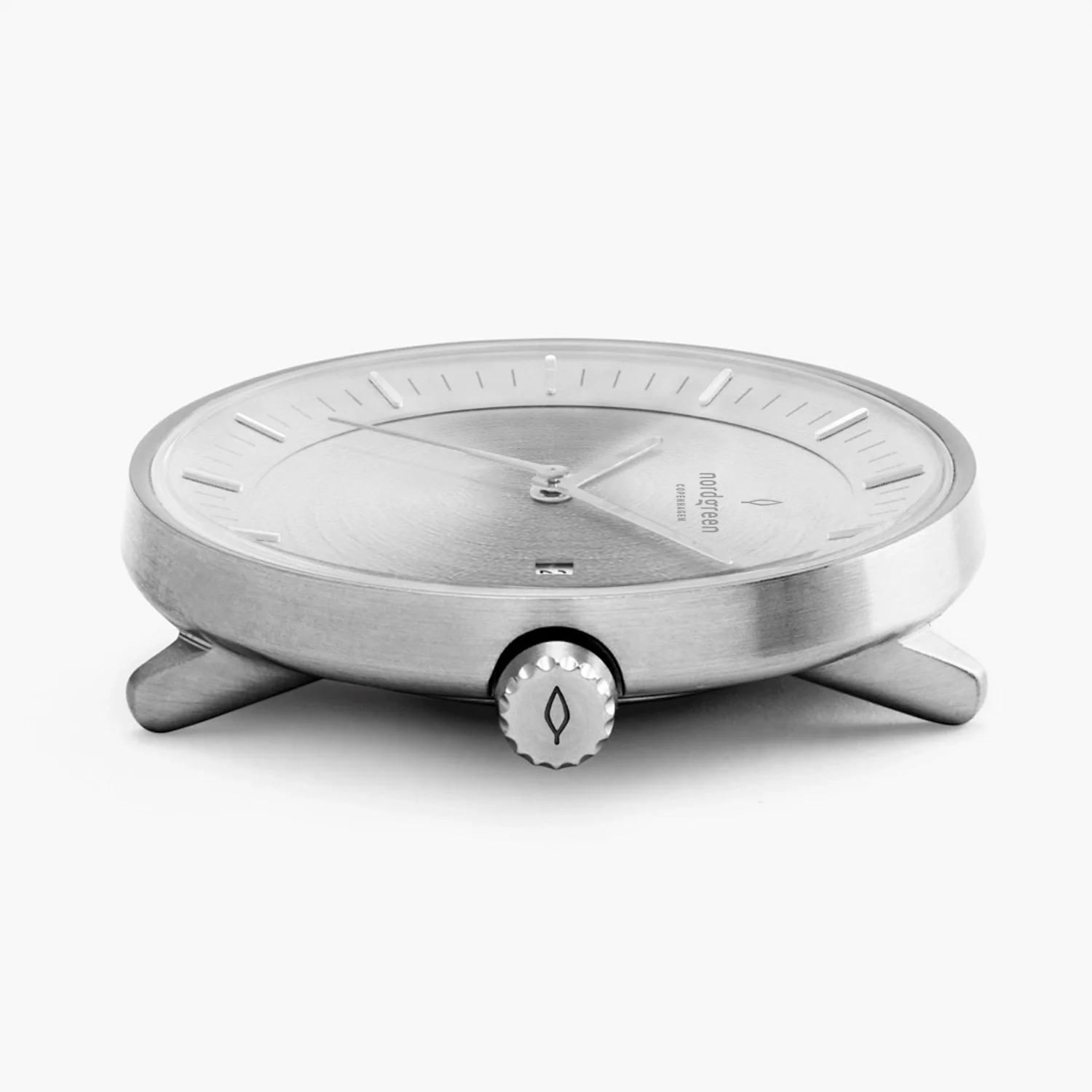 Nordgreen Philosopher Silver Mesh 36mm Silver Brushed Metal Dial Watch - Image 3