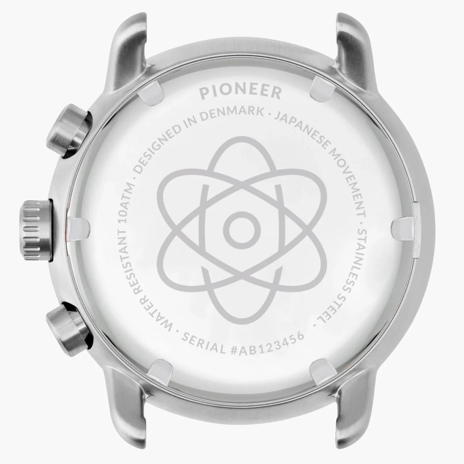 Nordgreen Pioneer Black Leather 42mm Silver Case Watch - Image 4
