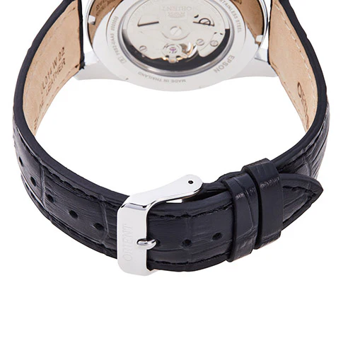 Orient Semi Skeleton Open Heart Men's Silver Watch - Image 6