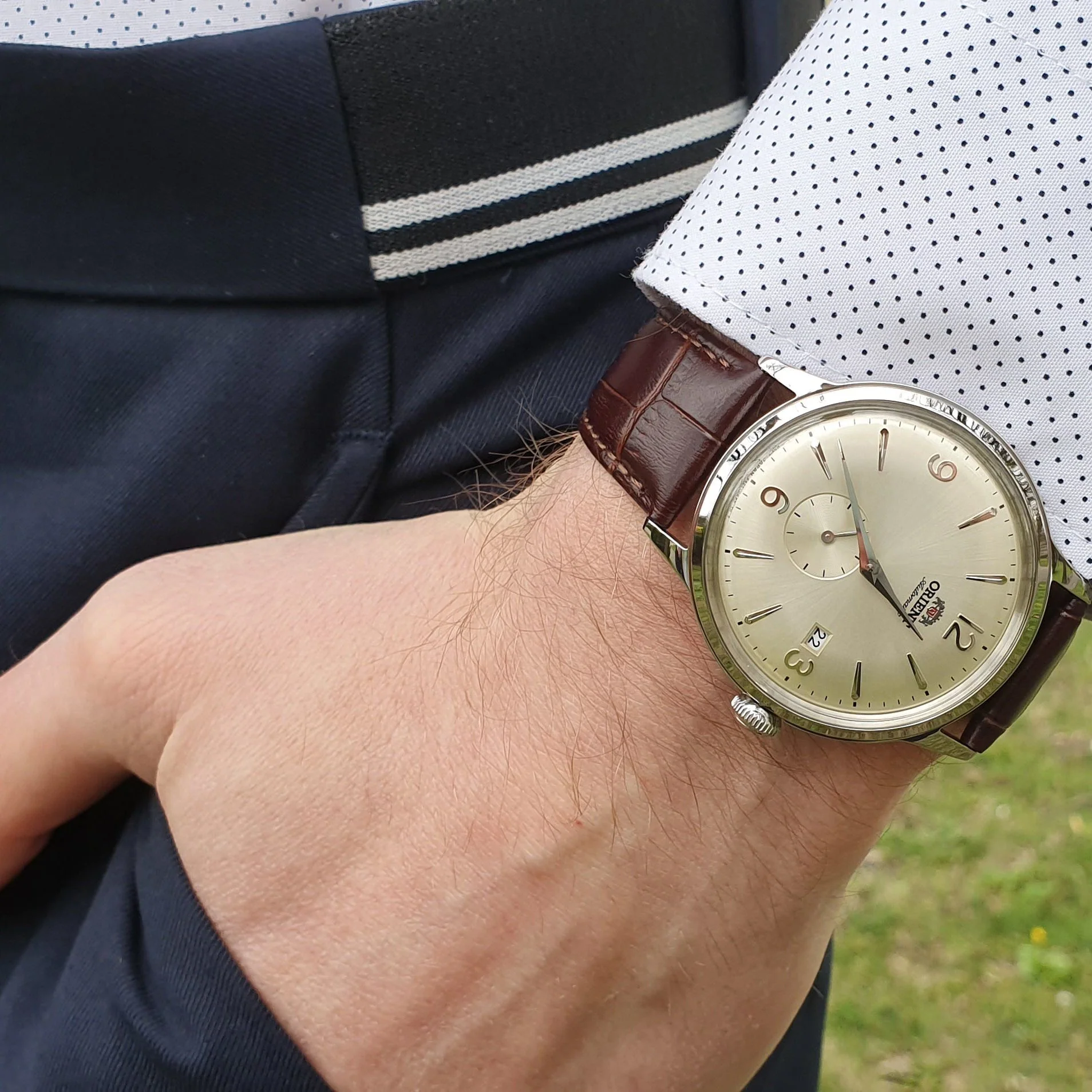 Orient Small Seconds Men's Brown Watch - Image 7