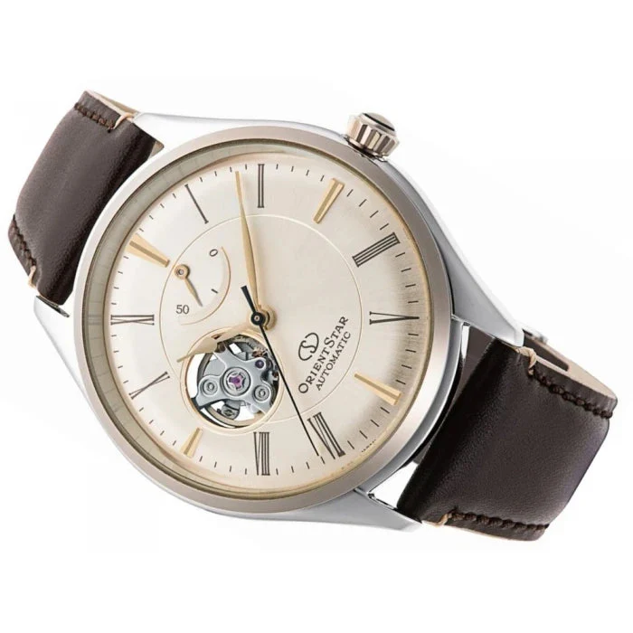 Orient Star Classic Semi Skeleton Men's Brown Watch - Image 2