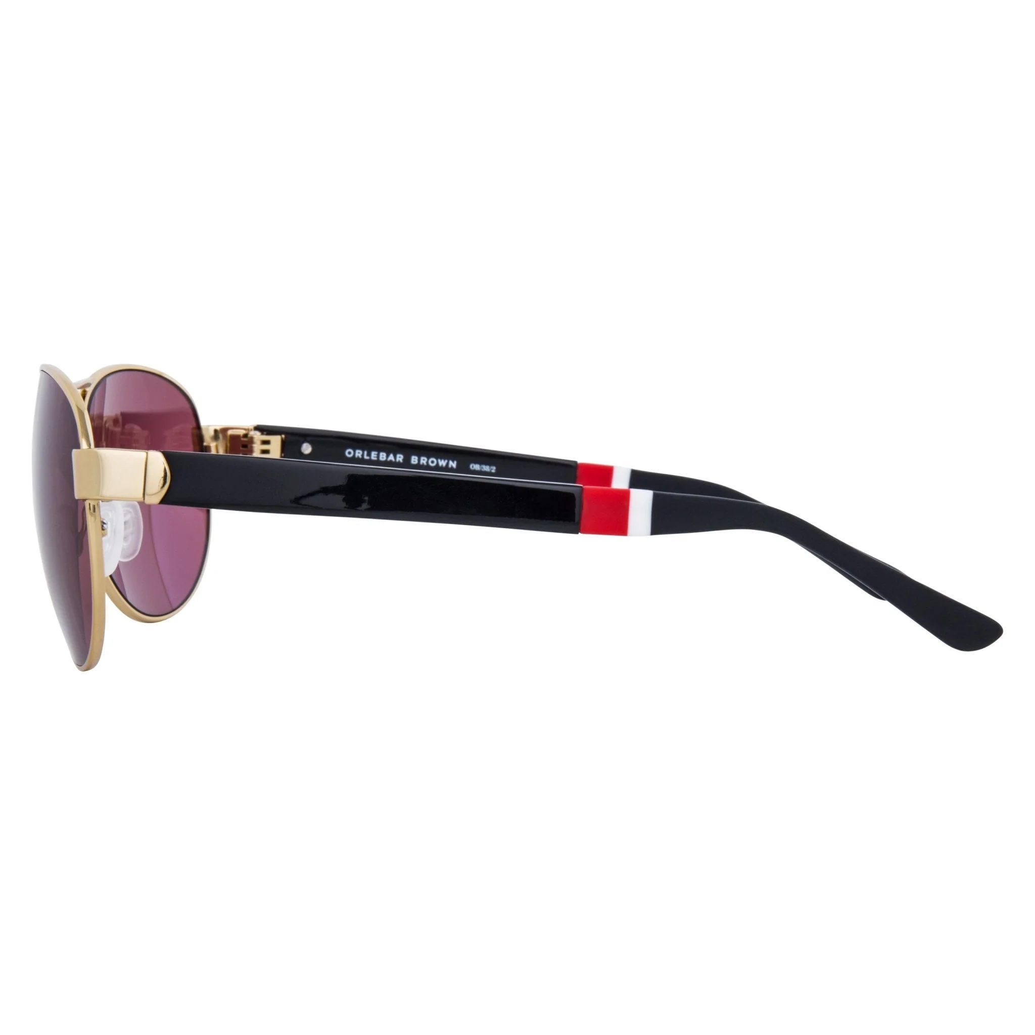 Orlebar Brown Sunglasses Yellow Gold and Purple - Image 4