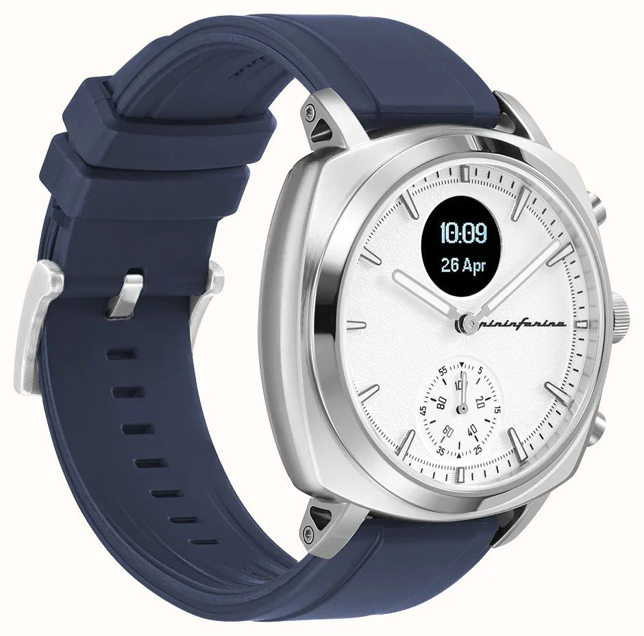 Pininfarina Senso Hybrid Men's White Blue Smartwatch - Image 4