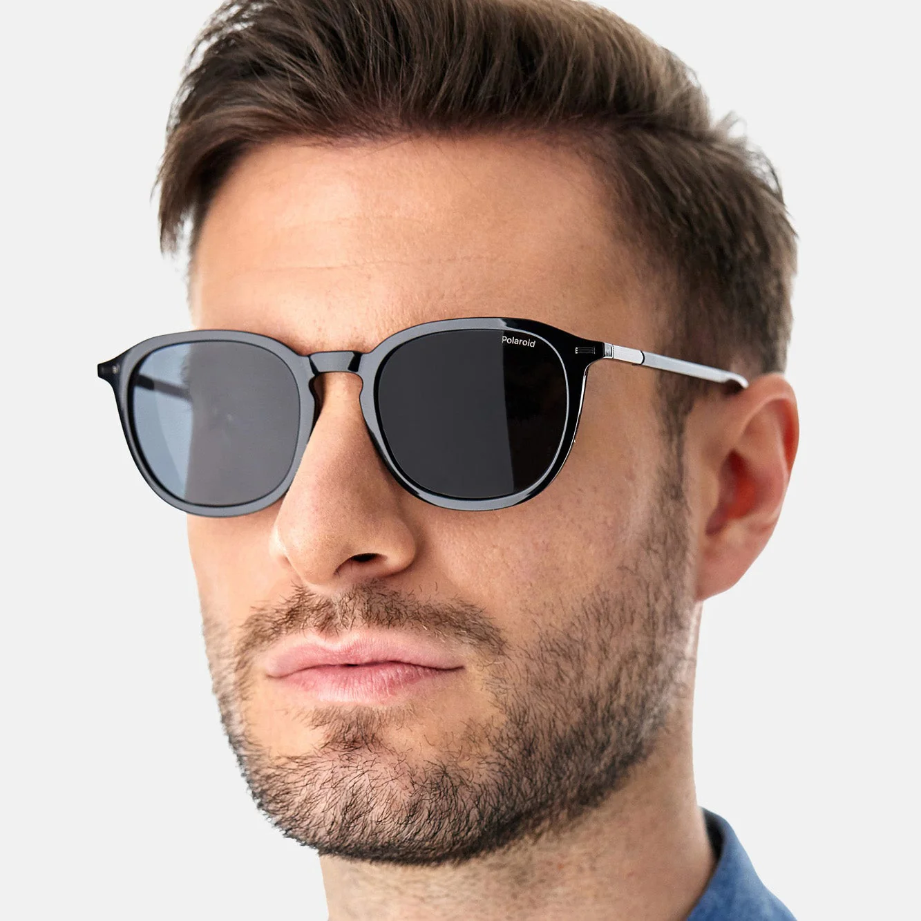 Polaroid PLD 2115/F/S 807 54M9(PLD32) Unisex Black Sunglasses - Image 7