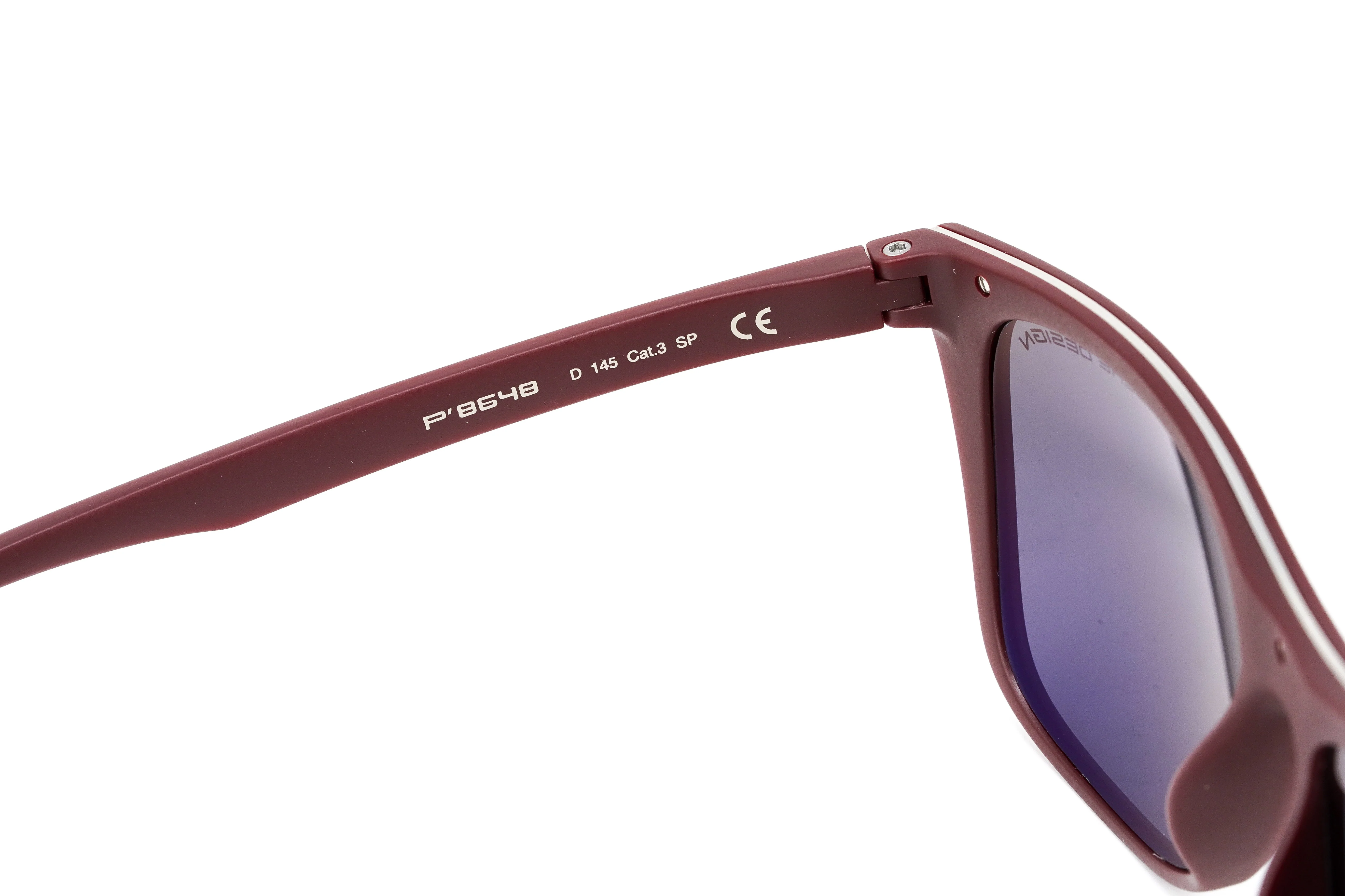 Porsche Design Men Sunglasses Rectangular Aubergine P8648 D - Image 4