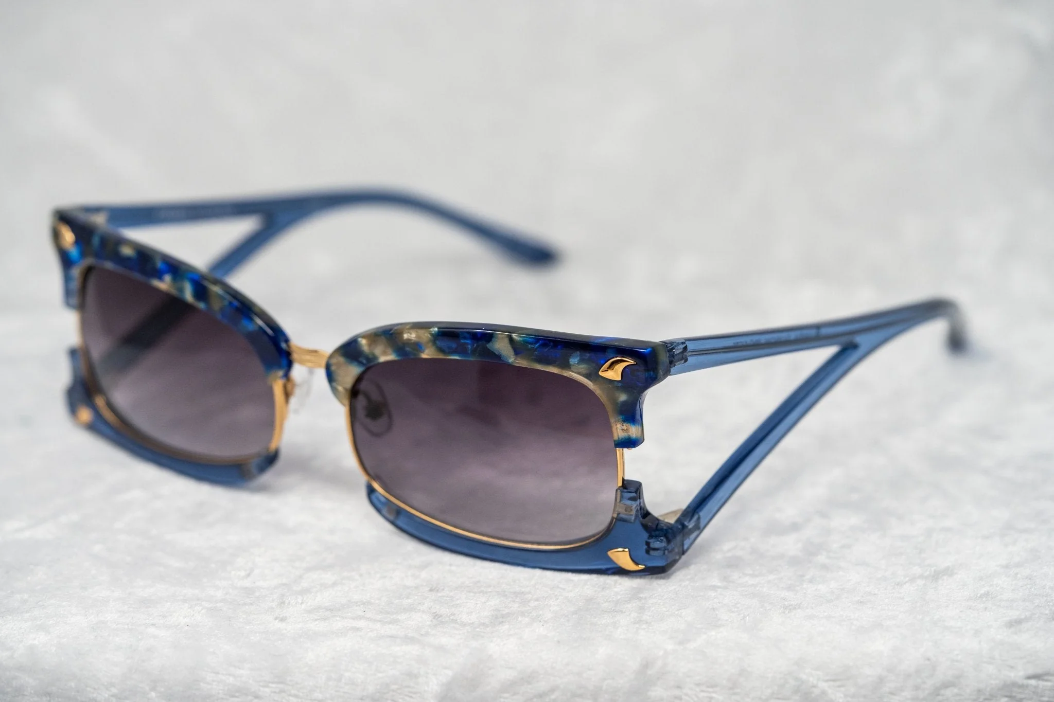 Prabal Gurung Sunglasses Rectangular Blue and Purple - Image 3