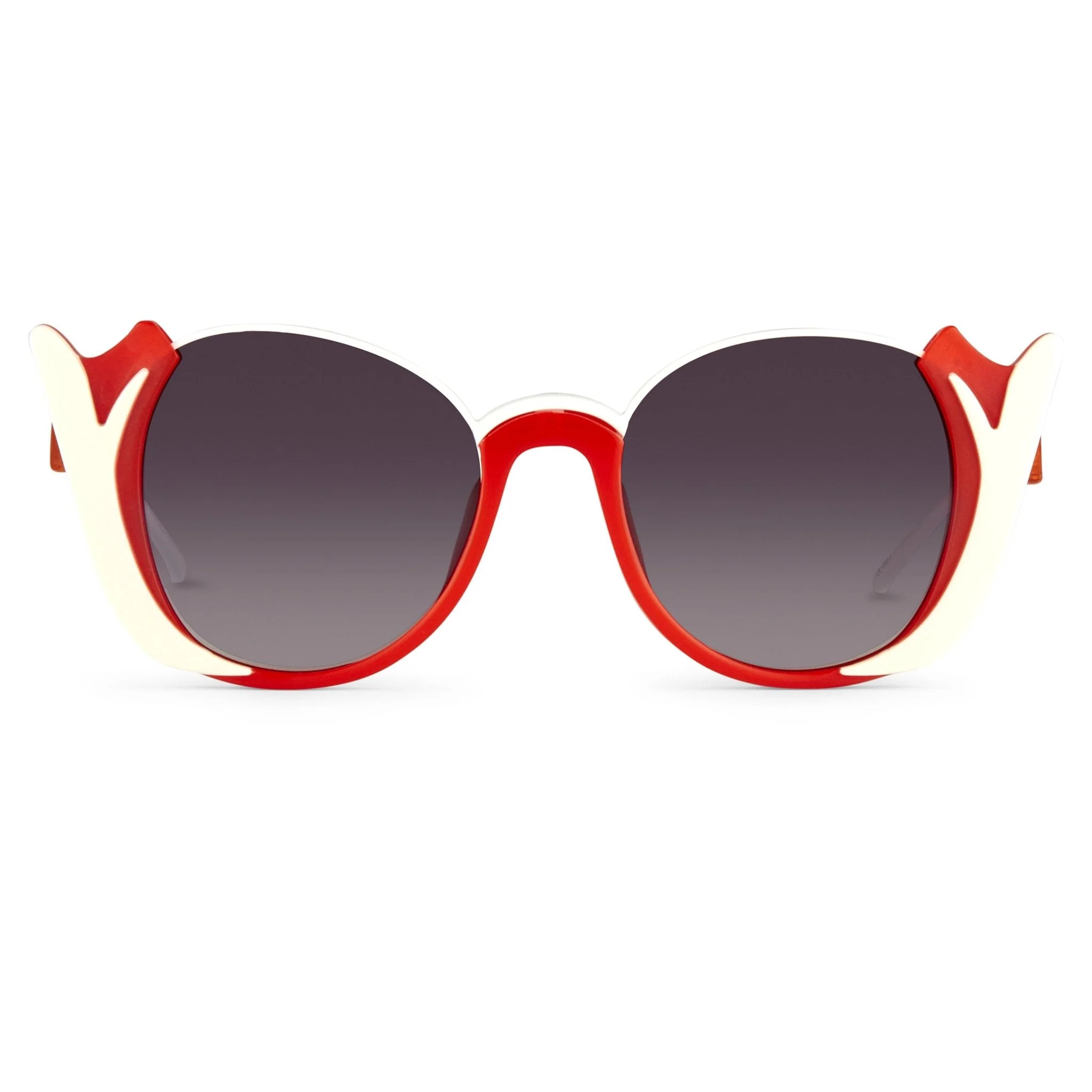 Prabal Gurung Ladies Sunglasses Round Crimson and Grey
