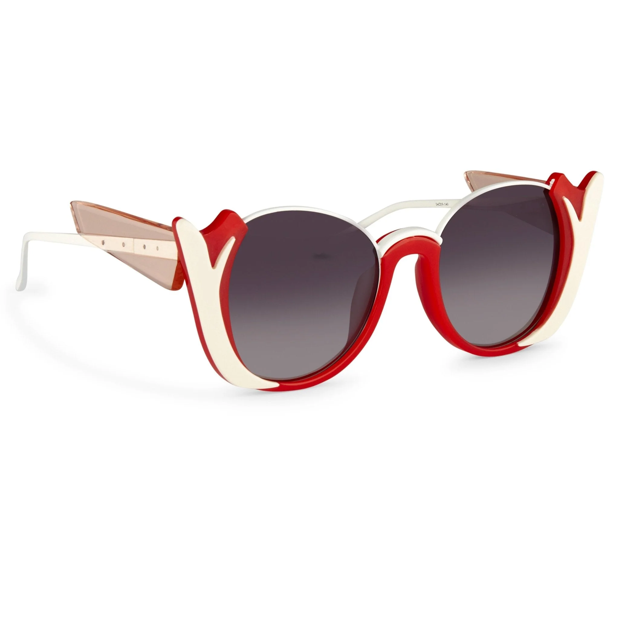 Prabal Gurung Ladies Sunglasses Round Crimson and Grey - Image 3