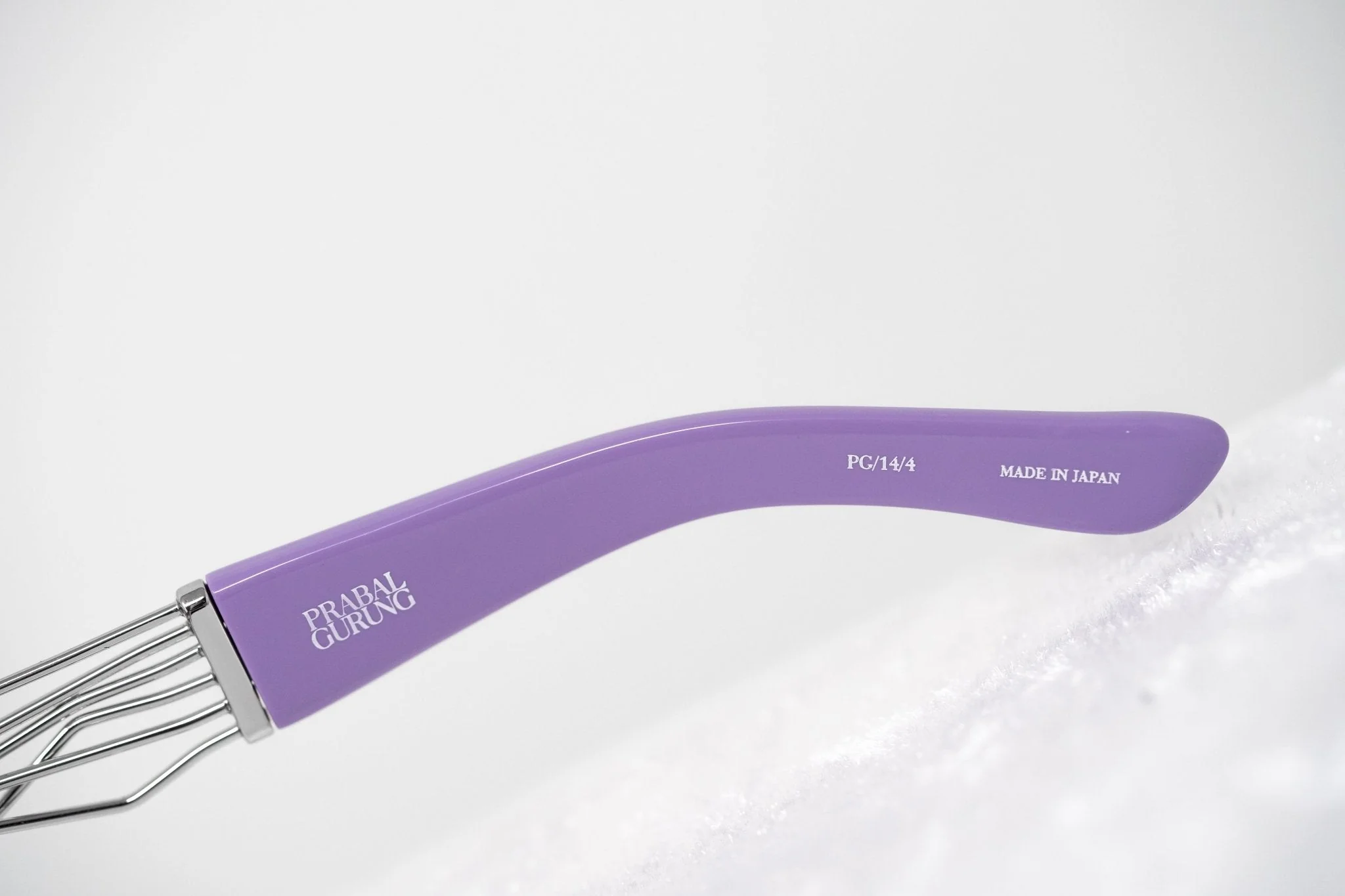 Prabal Gurung Sunglasses Rectangle Purple and Grey - Image 10