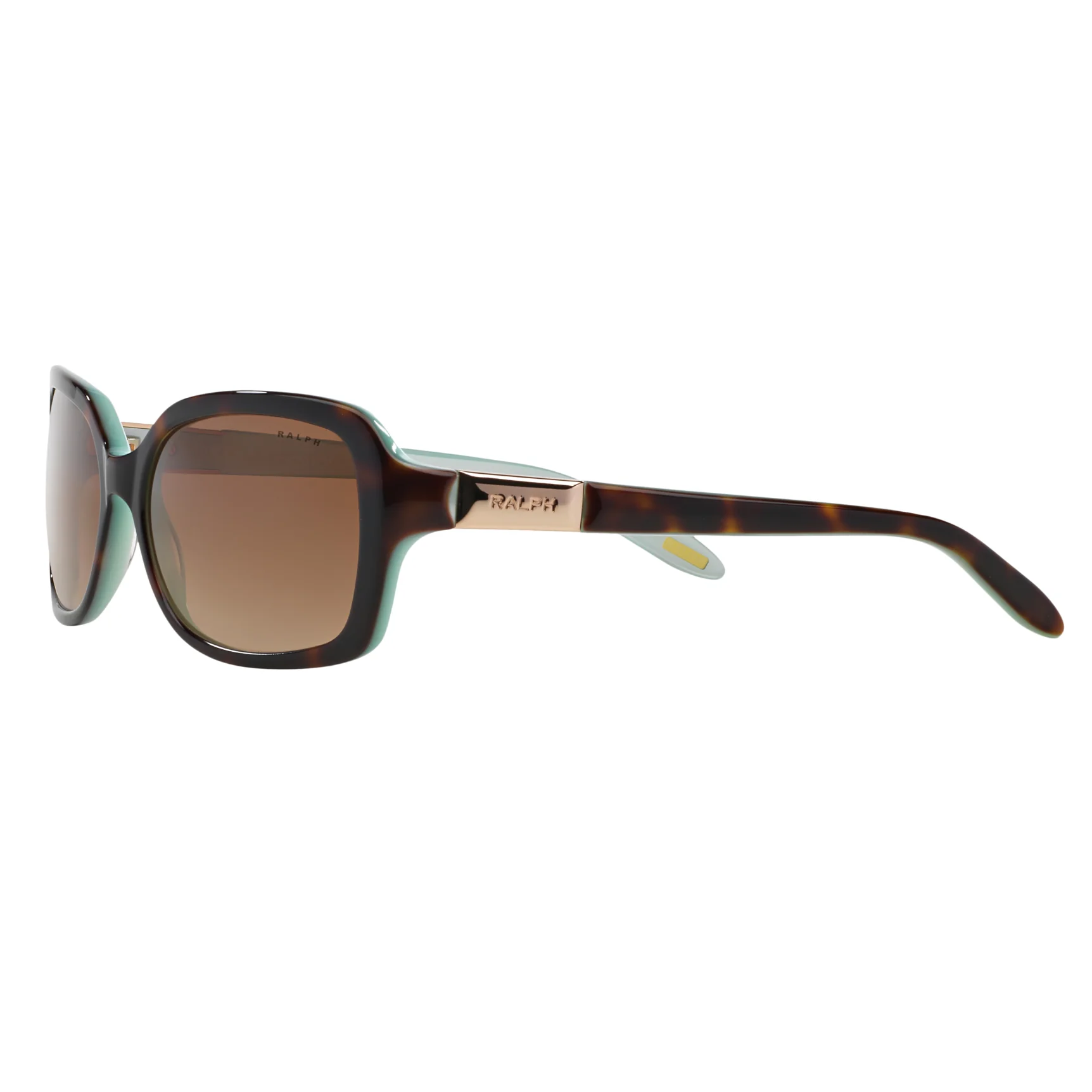Ralph by Ralph Lauren (RL20) Women's LT Tortoise-Turquoise Sunglasses - Image 3