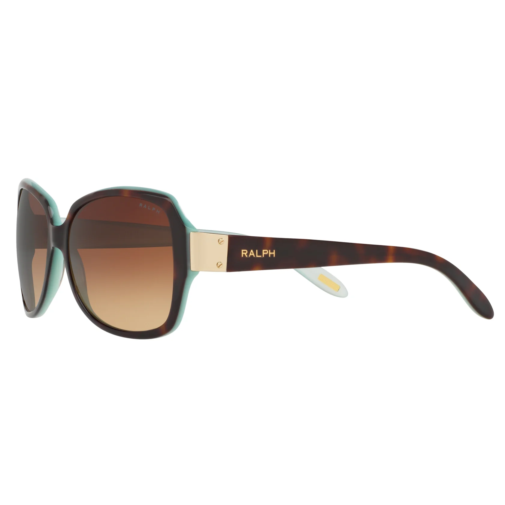 Ralph by Ralph Lauren (RL19) Women's Tortoise-Turquoise Sunglasses - Image 3