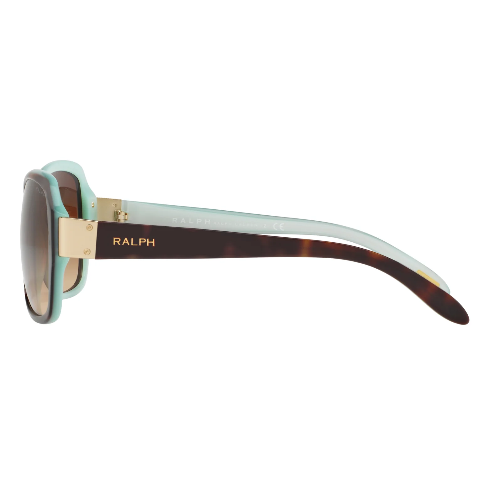 Ralph by Ralph Lauren (RL19) Women's Tortoise-Turquoise Sunglasses - Image 4