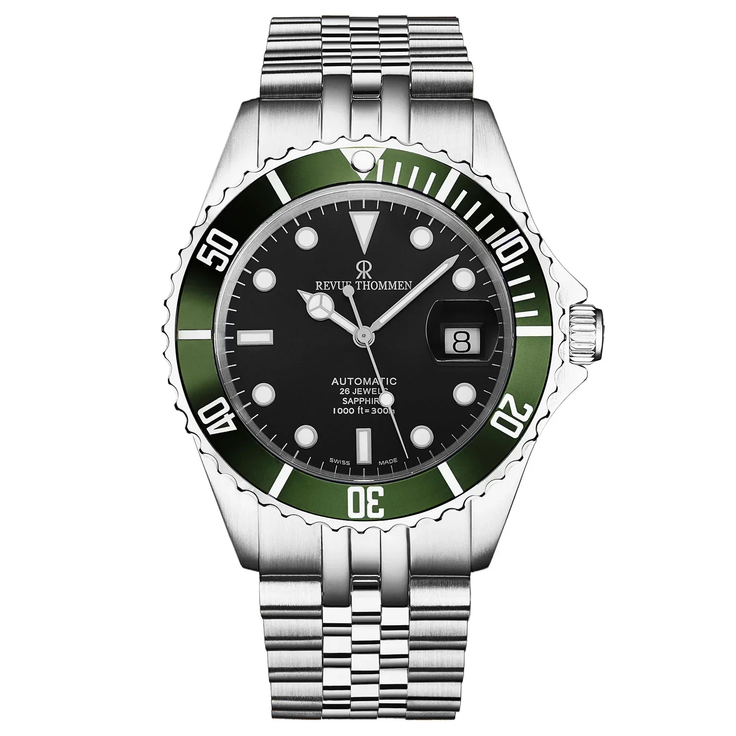 Revue Thommen Diver Men’s Black Stainless Steel Automatic Watch