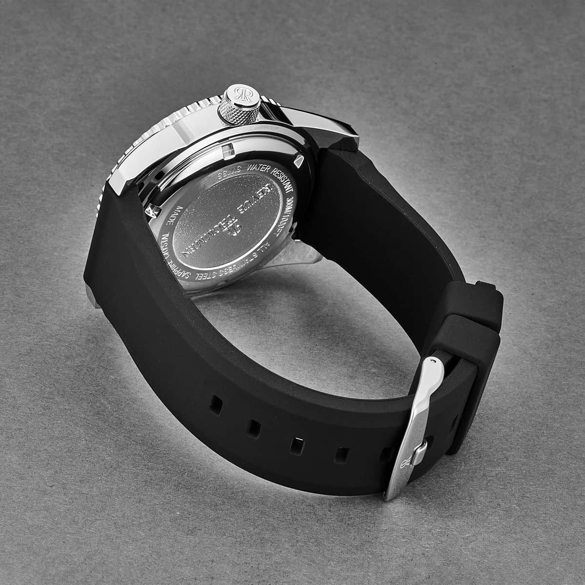 Revue Thommen Diver Men's Blue Dial Rubber Strap Stainless Steel Automatic Watch - Image 3