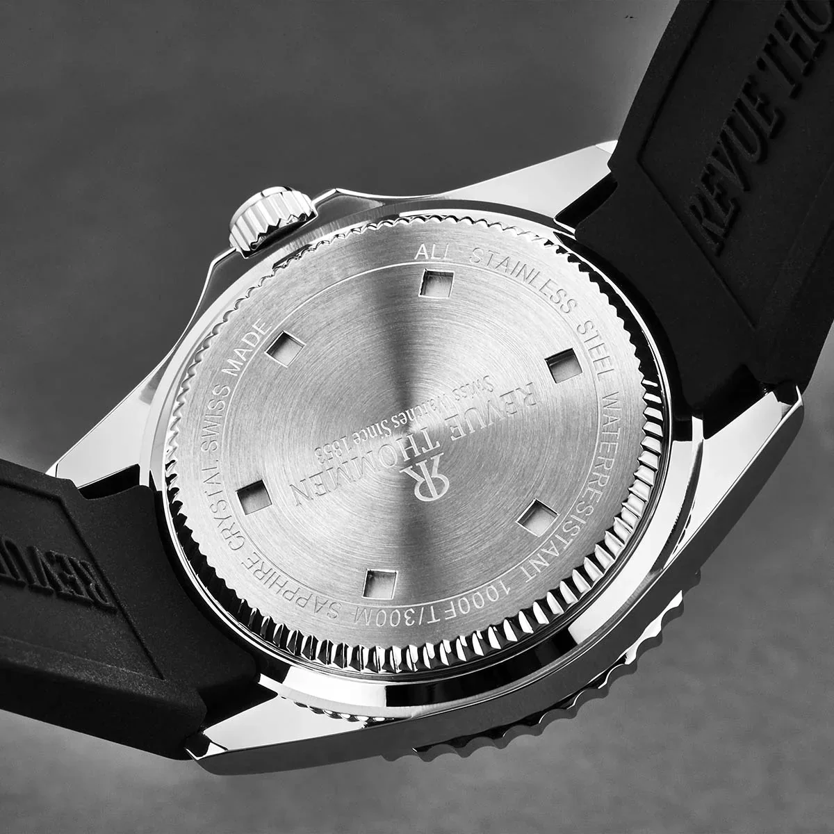 Revue Thommen Diver Men's Blue Rubber Strap Swiss Automatic Watch - Image 2