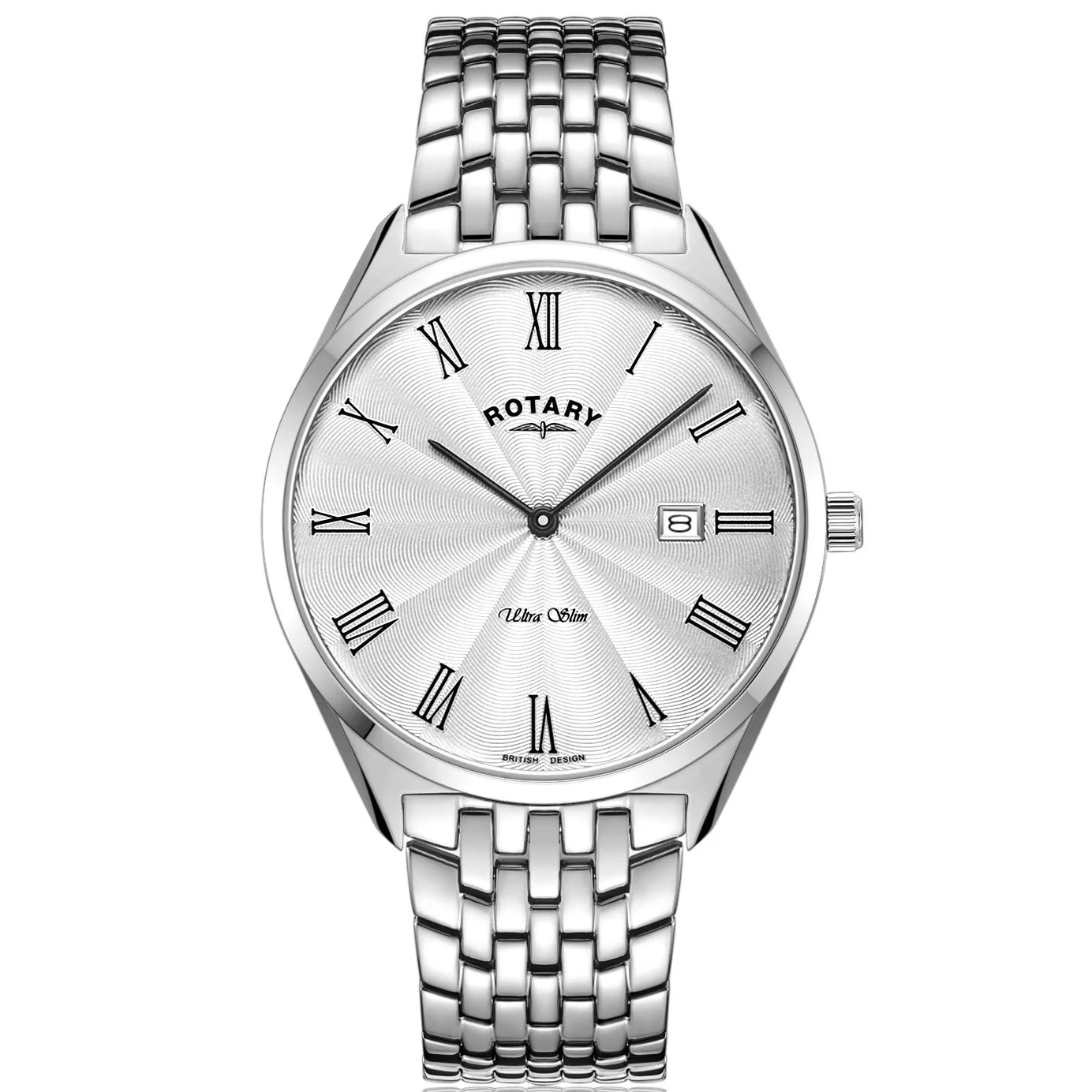 Rotary Ultra Slim Men's Silver Watch