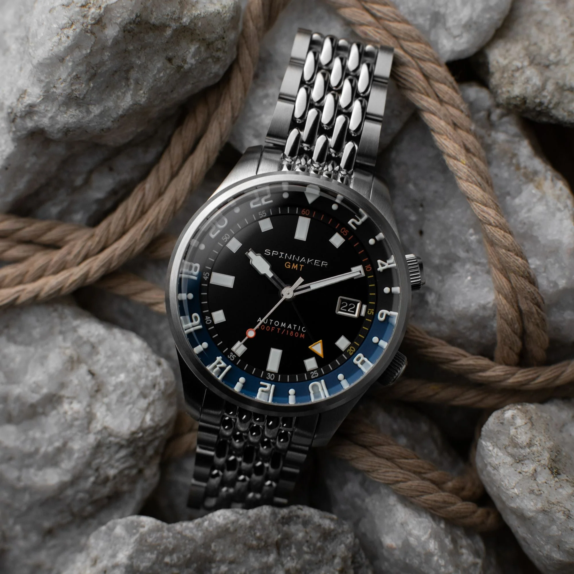 Spinnaker Bradner Automatic GMT Men's Black Watch - Image 2