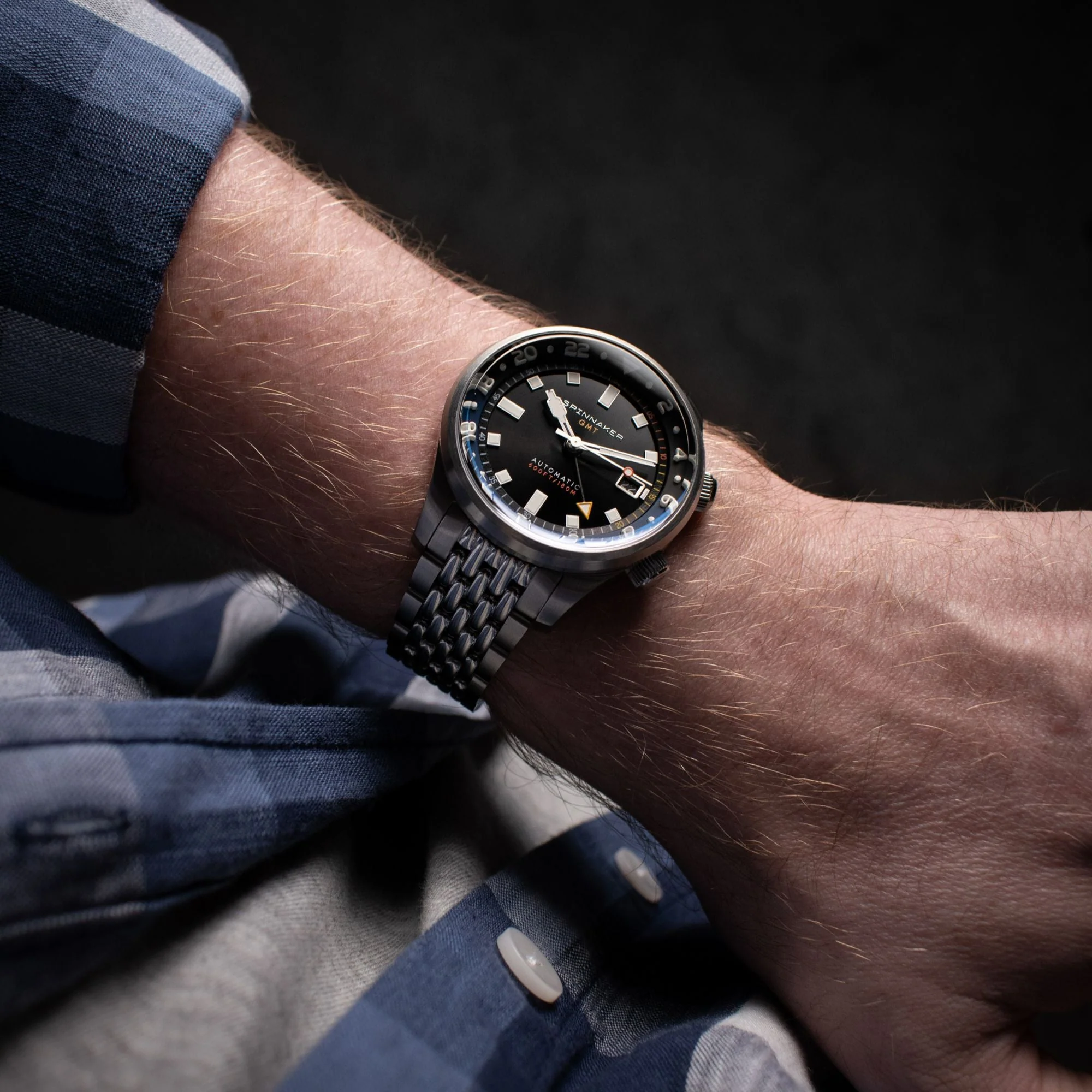 Spinnaker Bradner Automatic GMT Men's Black Watch - Image 4
