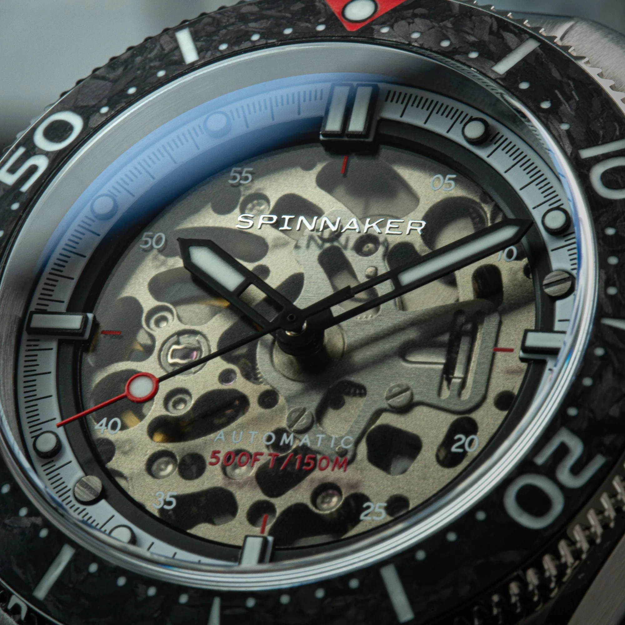 Spinnaker Croft 42 Skeleton Men's Black Watch - Image 8