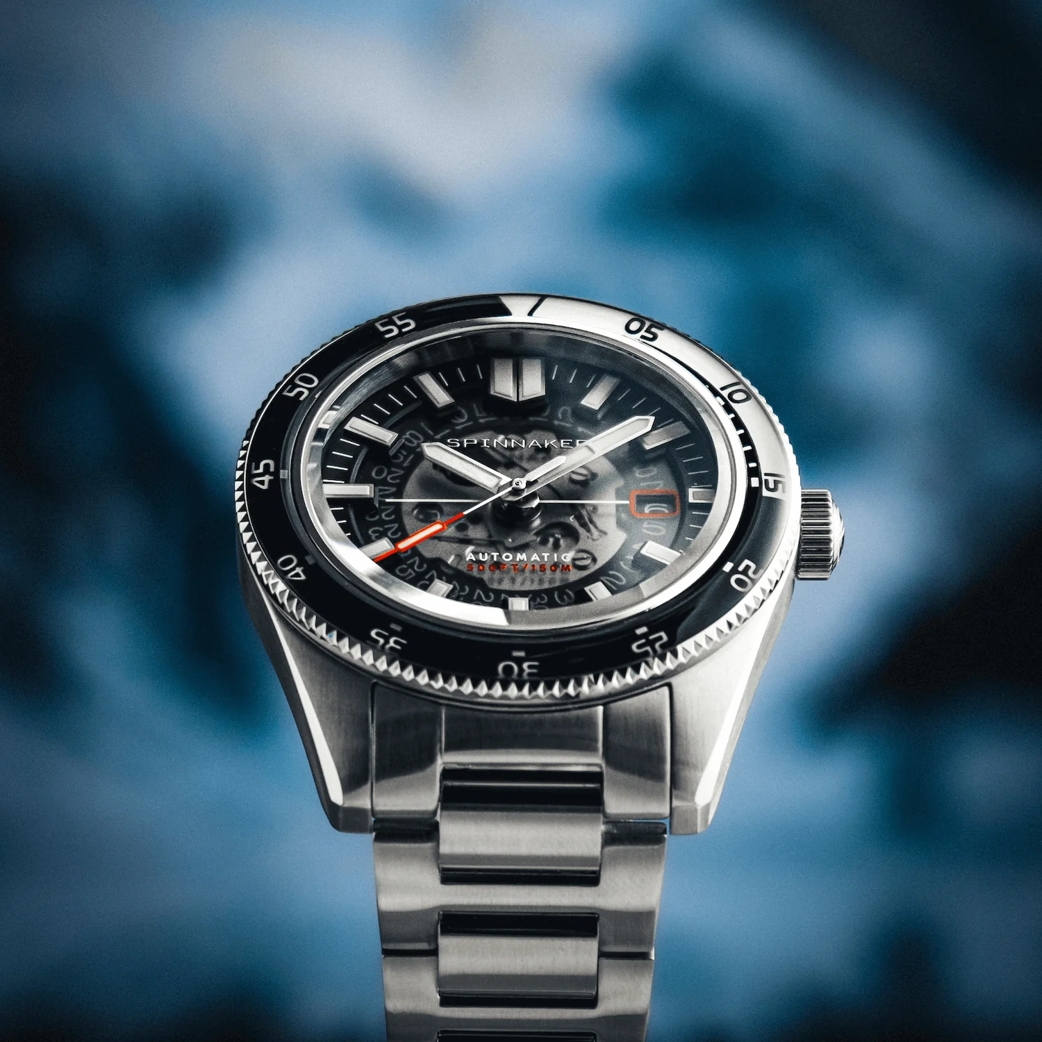 Spinnaker Fleuss Men's Black Automatic Watch - Image 4