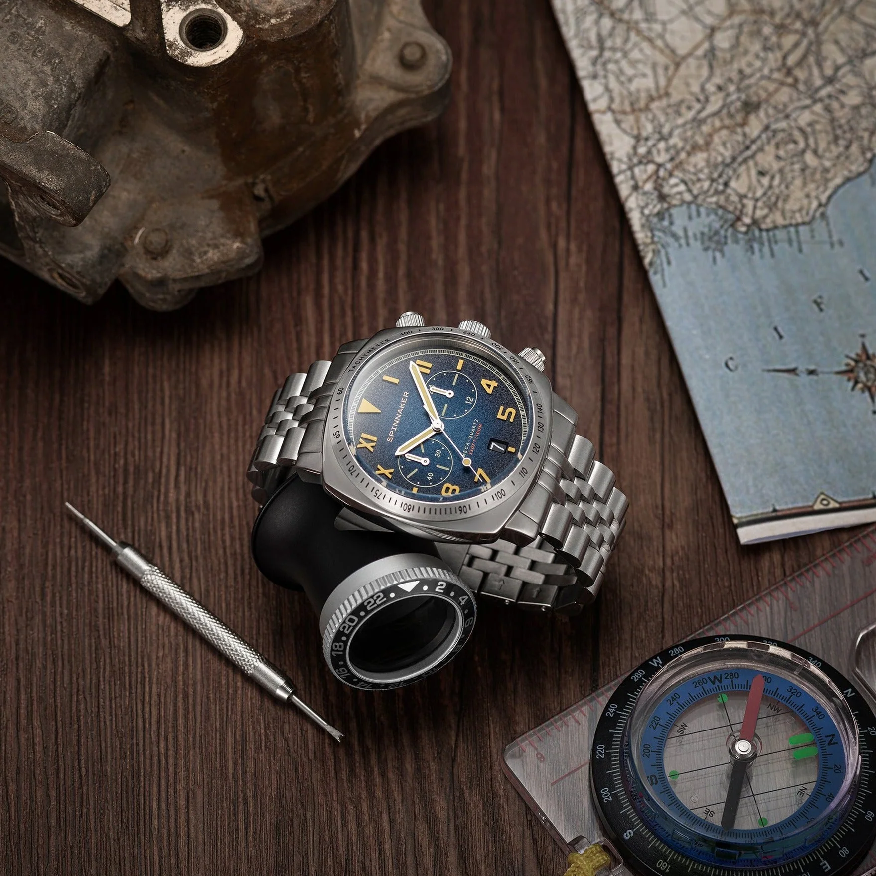 Spinnaker Men's Fumée Blue Hull California Watch - Image 4
