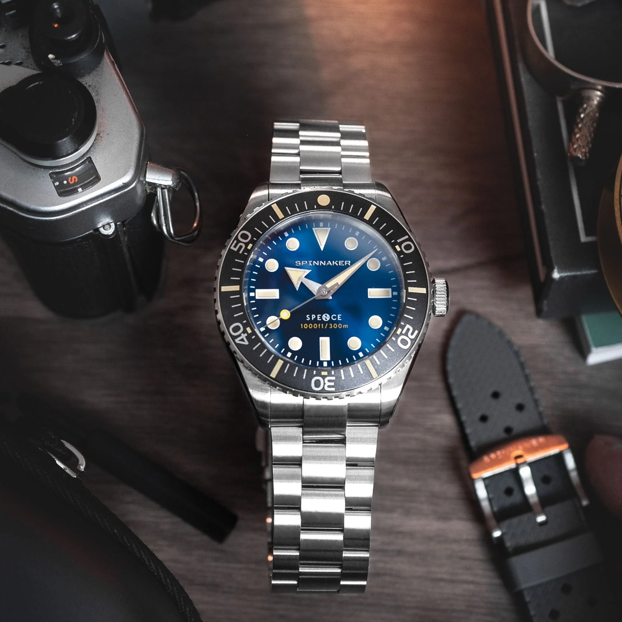 Spinnaker Spence 300 Blue Automatic Diver Watch - Image 5
