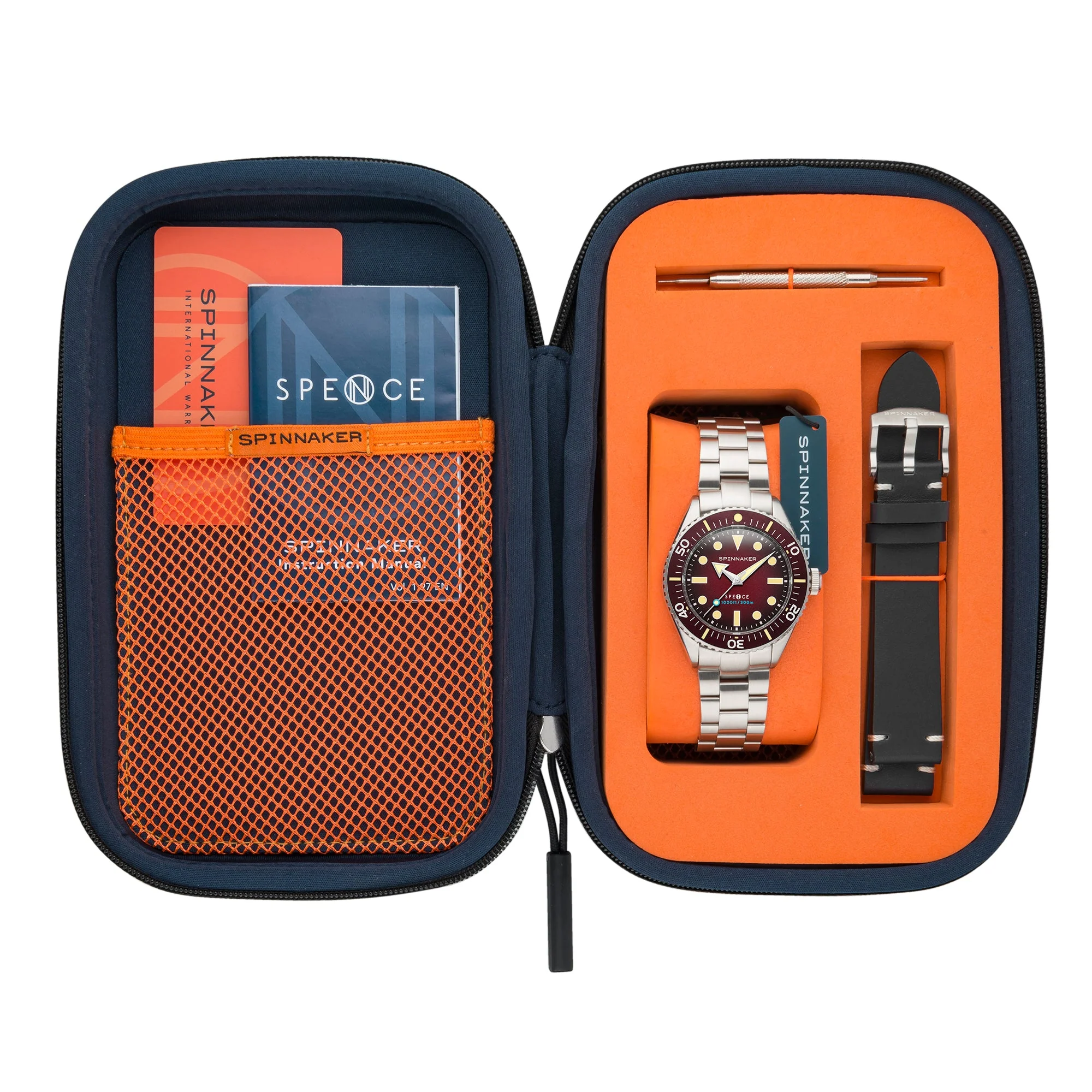 Spinnaker Spence 300 Crimson Red Automatic Watch - Image 4