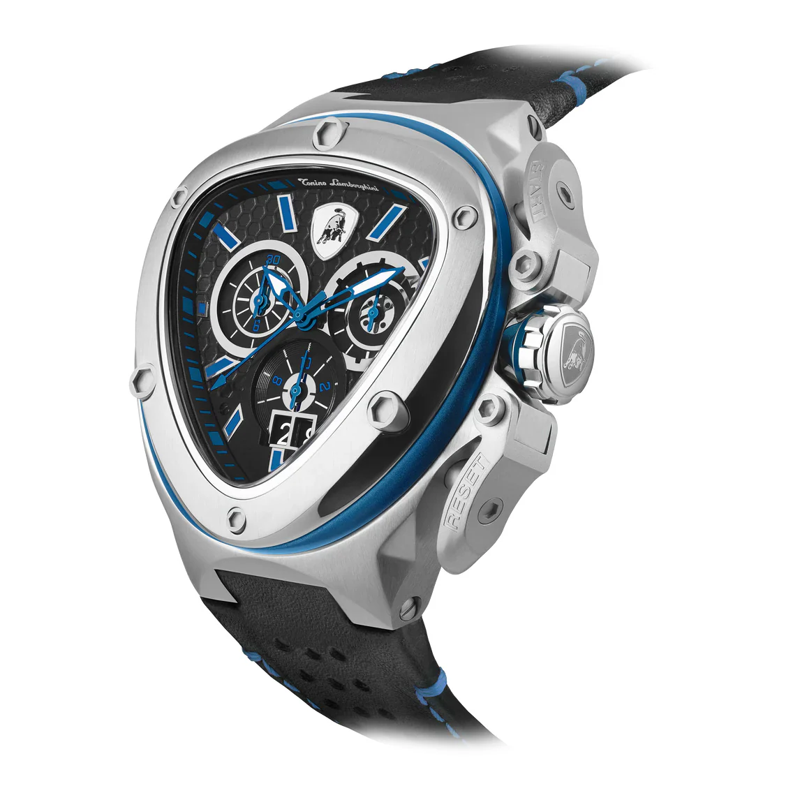 Tonino Lamborghini Spyder X Men’s Black Blue Watch - Image 2