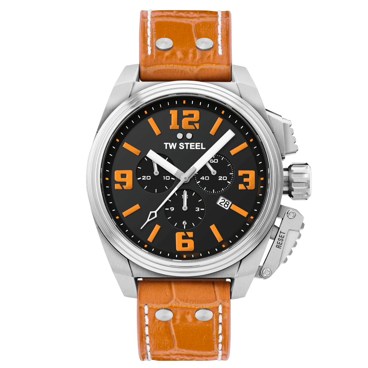 TW Steel Men's Orange Canteen Watch