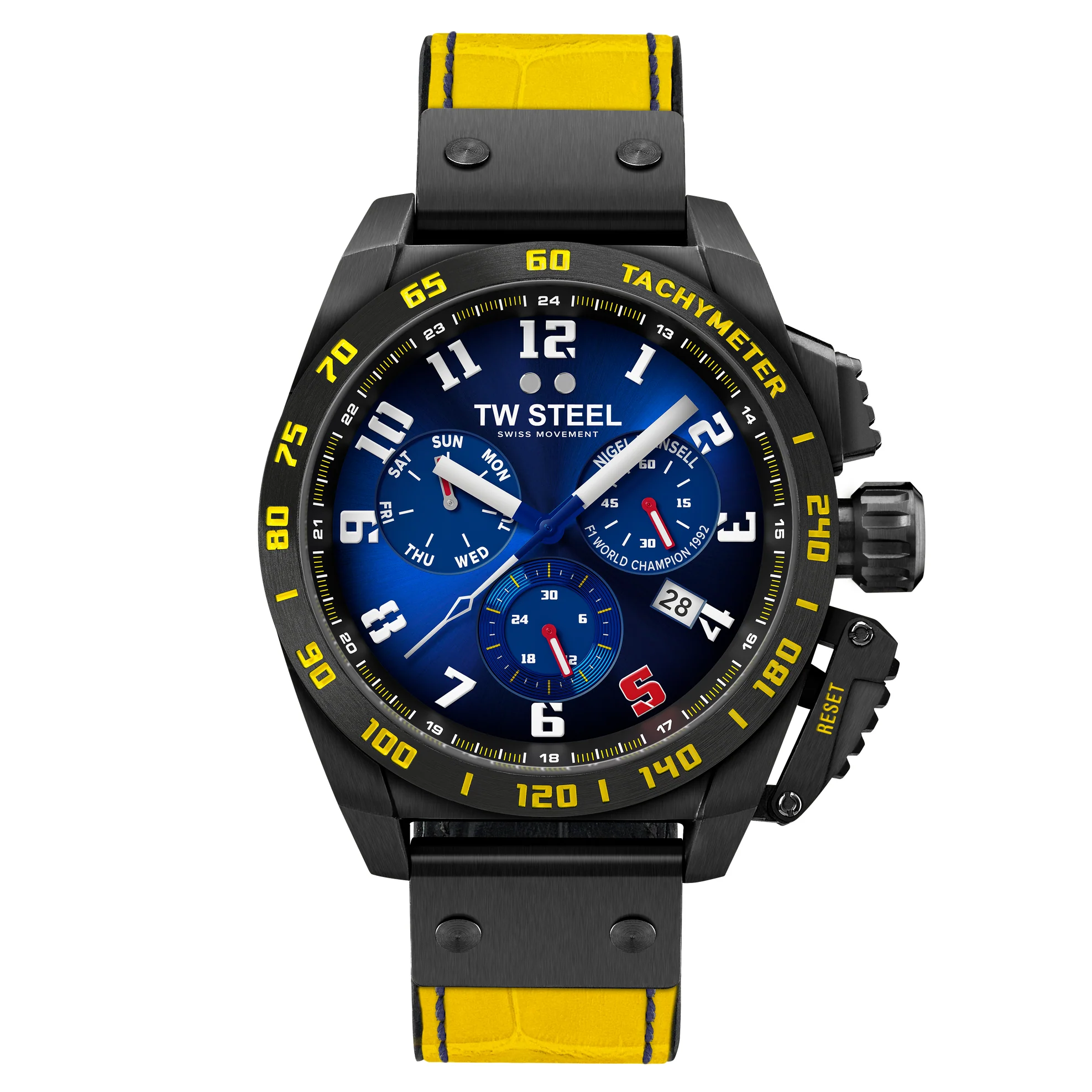 TW Steel Men's Yellow Fast Lane Watch
