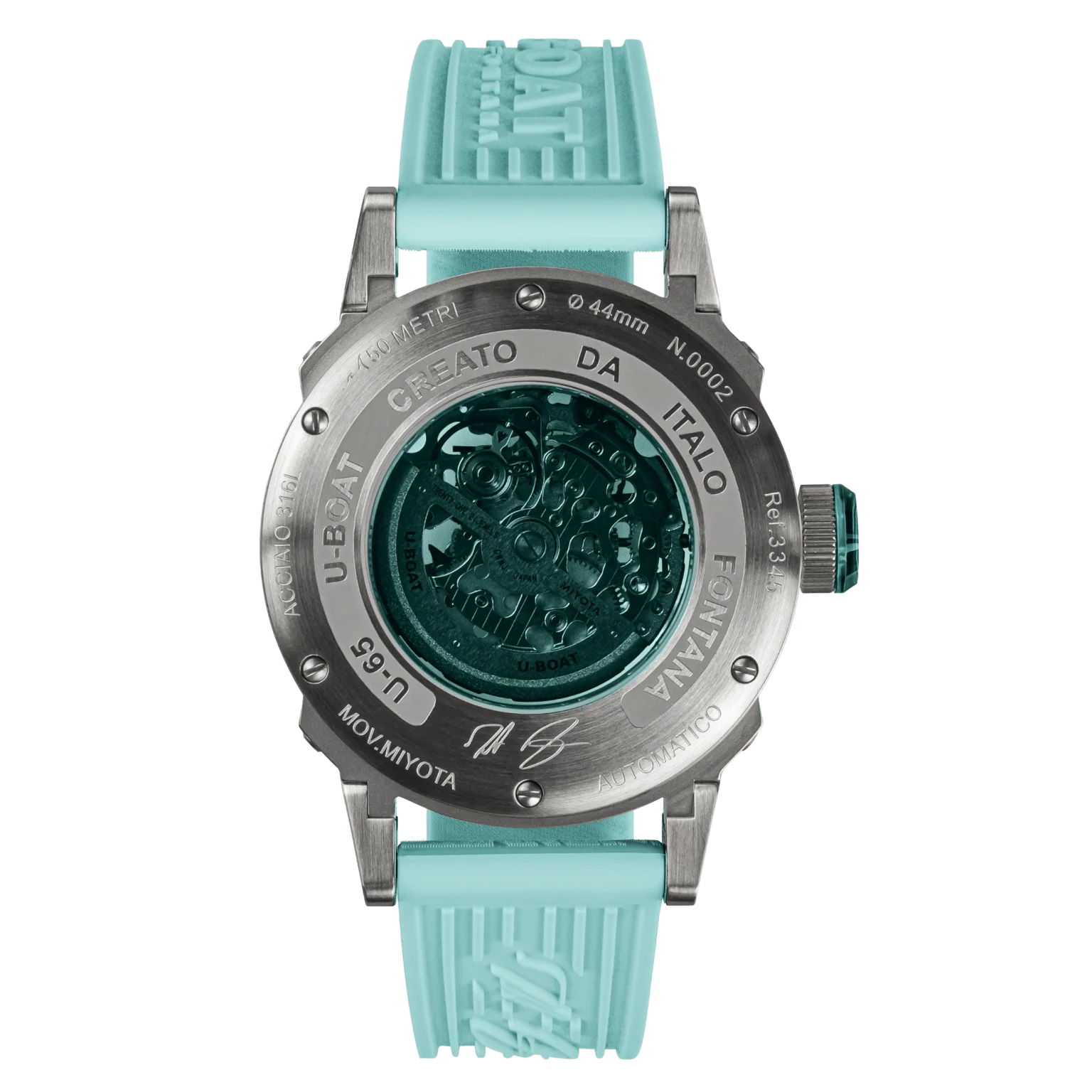 U-Boat U-65 Automatic Men's Turquoise Watch - Image 2
