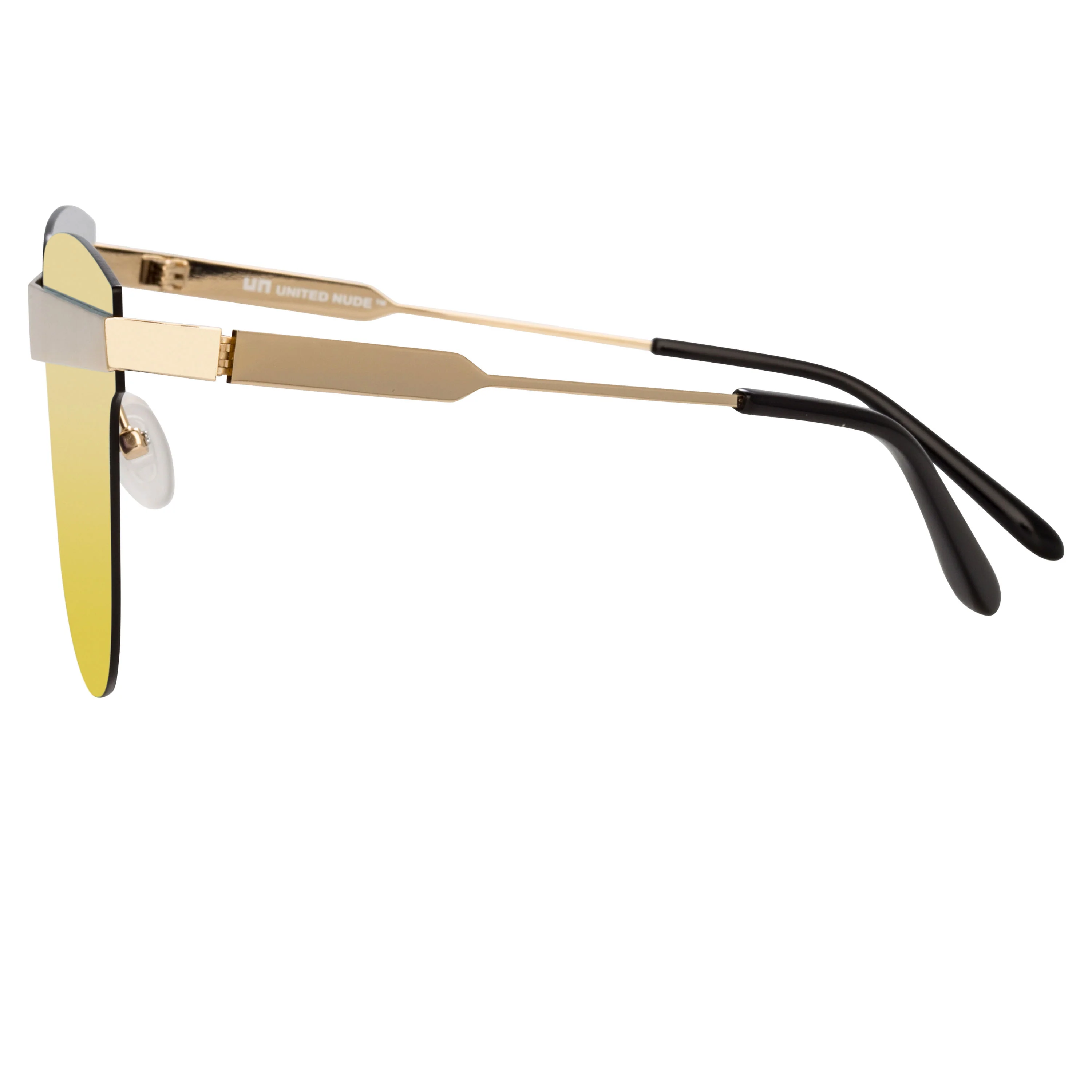United Nude x Linda Farrow Gold Mirrored Sunglasses - Image 3