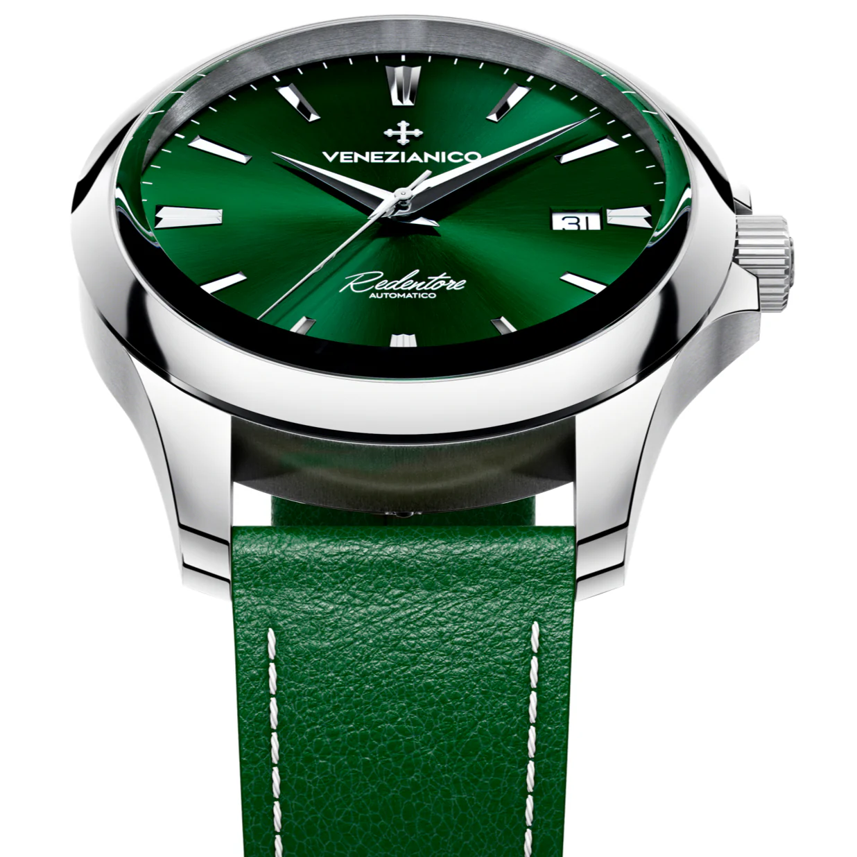 Venezianico Redentore 40 Men's Green Watch - Image 3