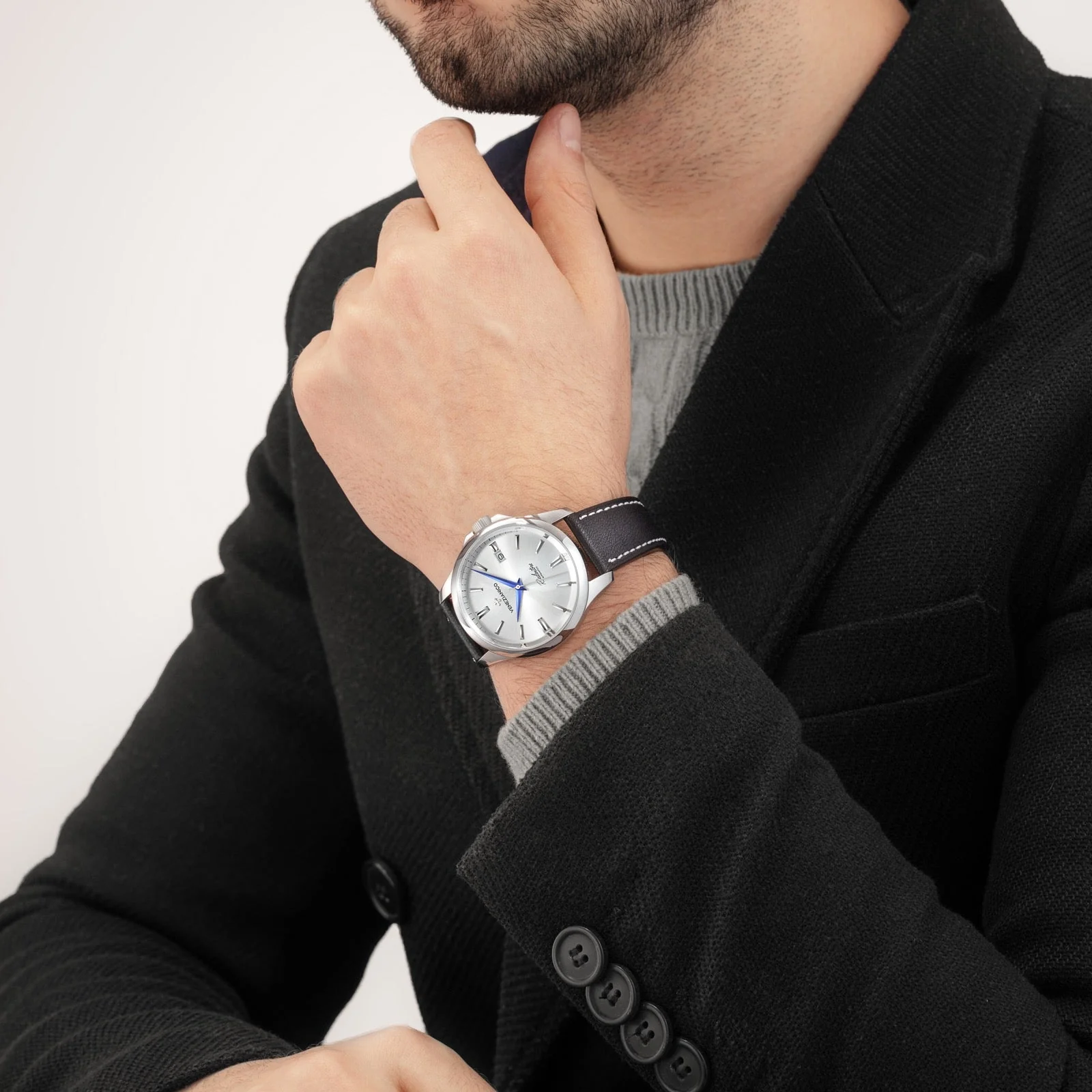 Venezianico Redentore 40 Men's Silver Watch - Image 5