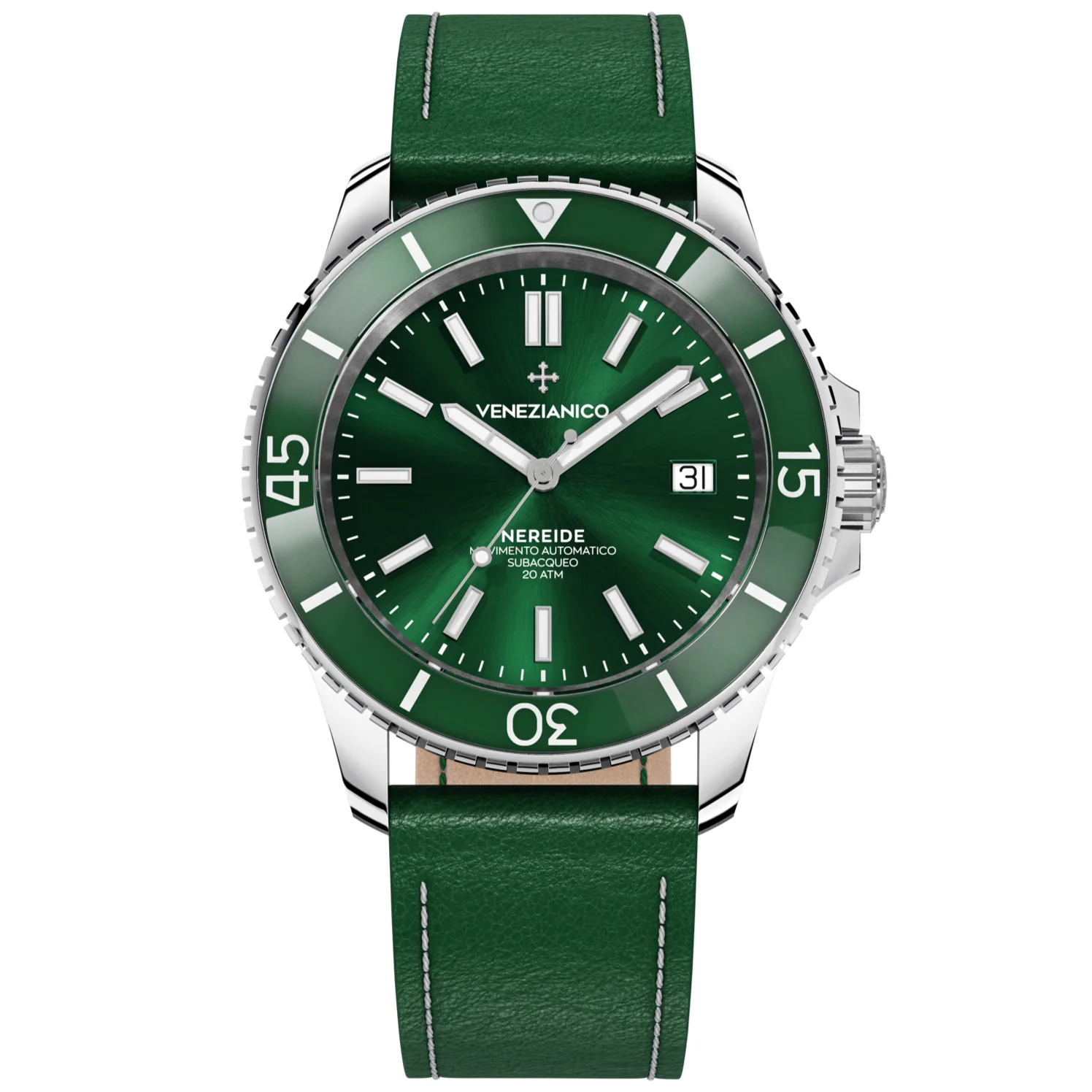 Venezianico Nereide 42 Men's Green Watch