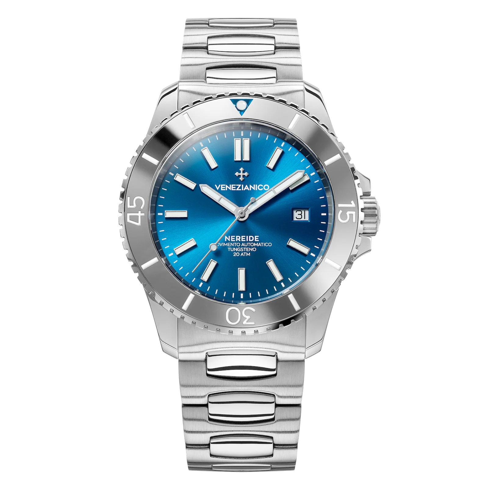 Venezianico Automatic Watch Nereide Tungsteno Blue