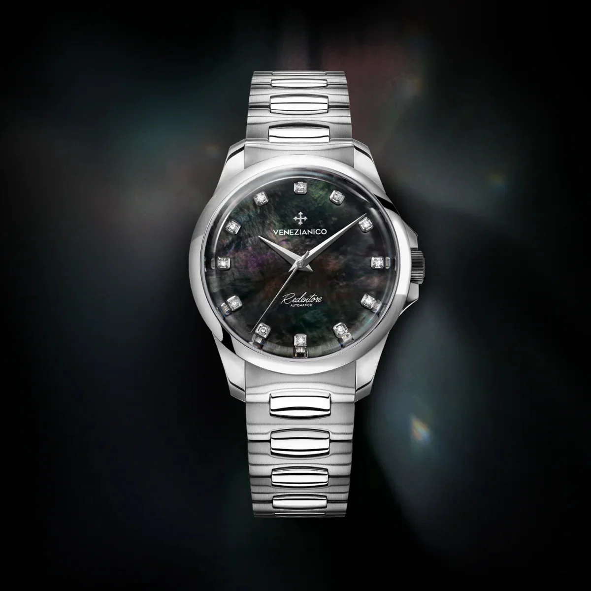 Venezianico Redentore 36mm Diamond Automatic Black MOP Watch - Image 6