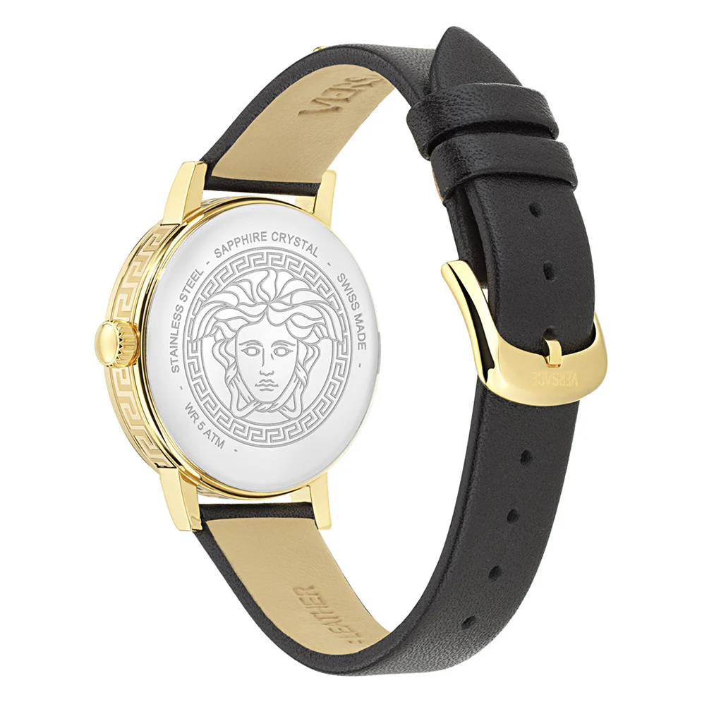 Versace Greca Fortuna 35mm Black Gold Ladies’ Dress Watch - Image 3