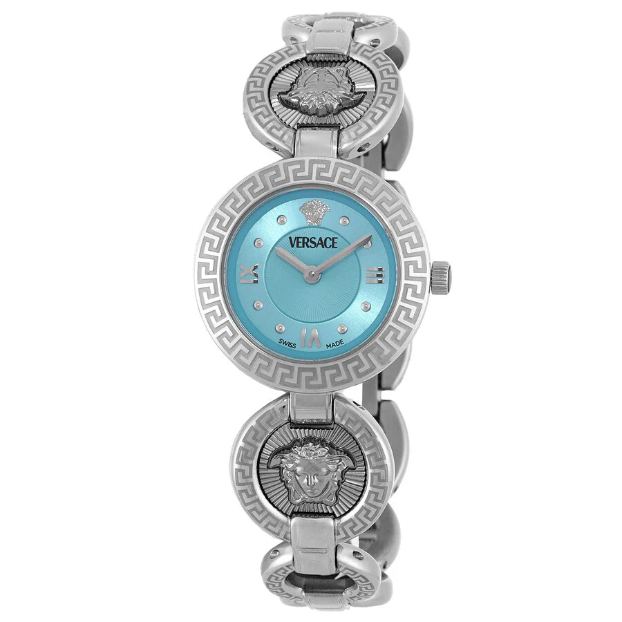 Versace Greca Jewel Ladies’ Turquoise Silver Watch