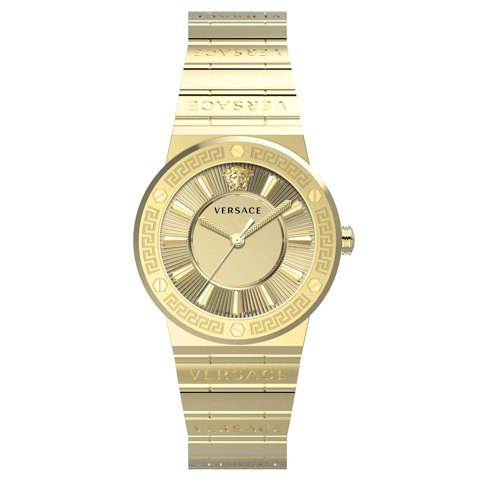 Versace Greca Logo Ladies' Gold Watch
