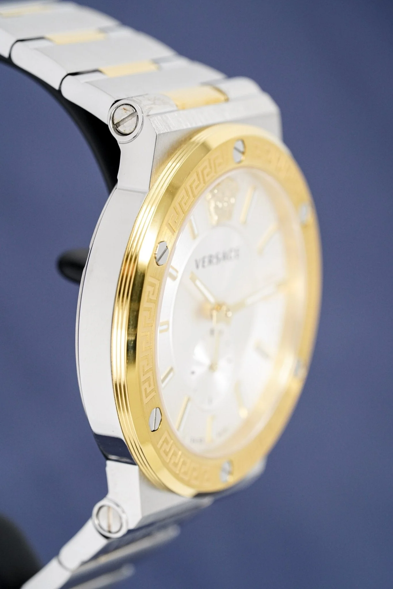 Versace Men's Watch Greca Logo Small Seconds Two-Tone - Image 13