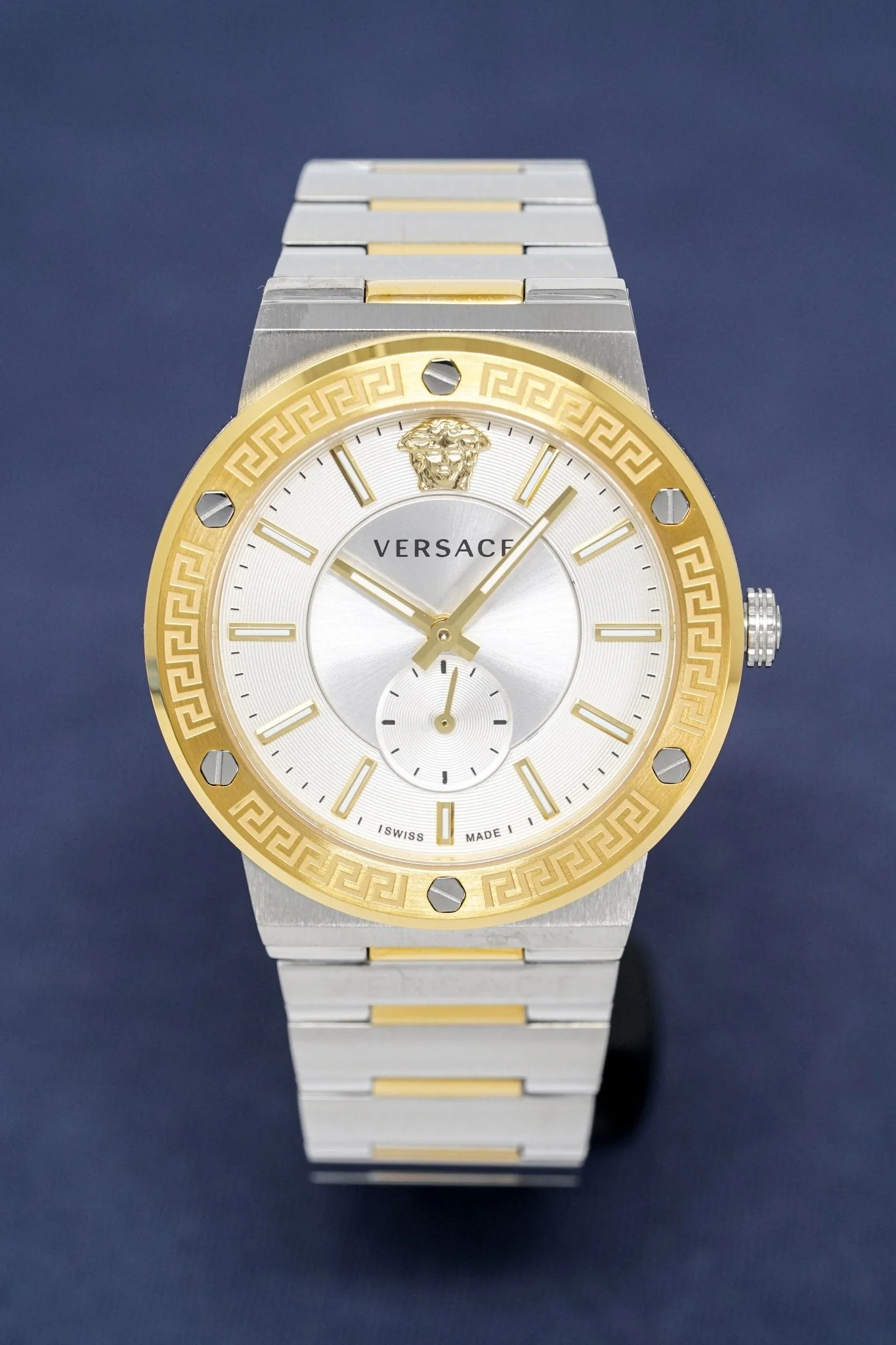 Versace Men's Watch Greca Logo Small Seconds Two-Tone - Image 7